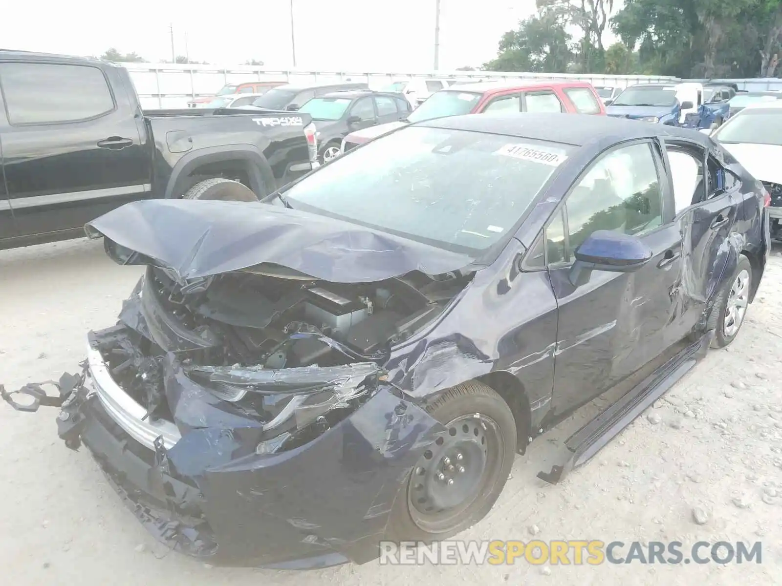 2 Photograph of a damaged car JTDEPRAEXLJ096461 TOYOTA COROLLA 2020