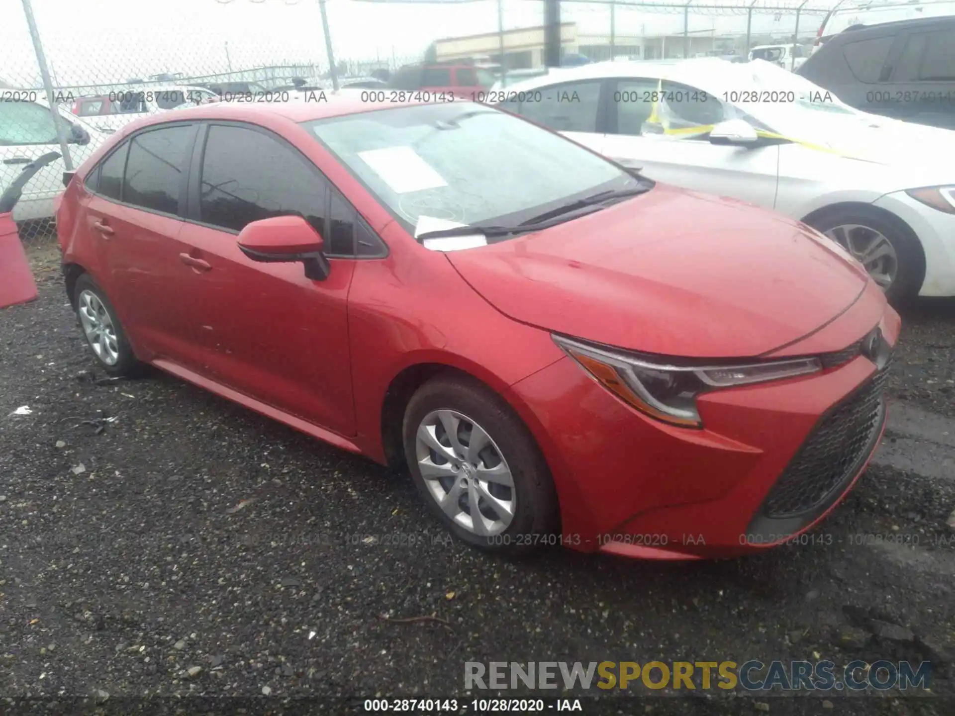 1 Photograph of a damaged car JTDEPRAEXLJ098131 TOYOTA COROLLA 2020