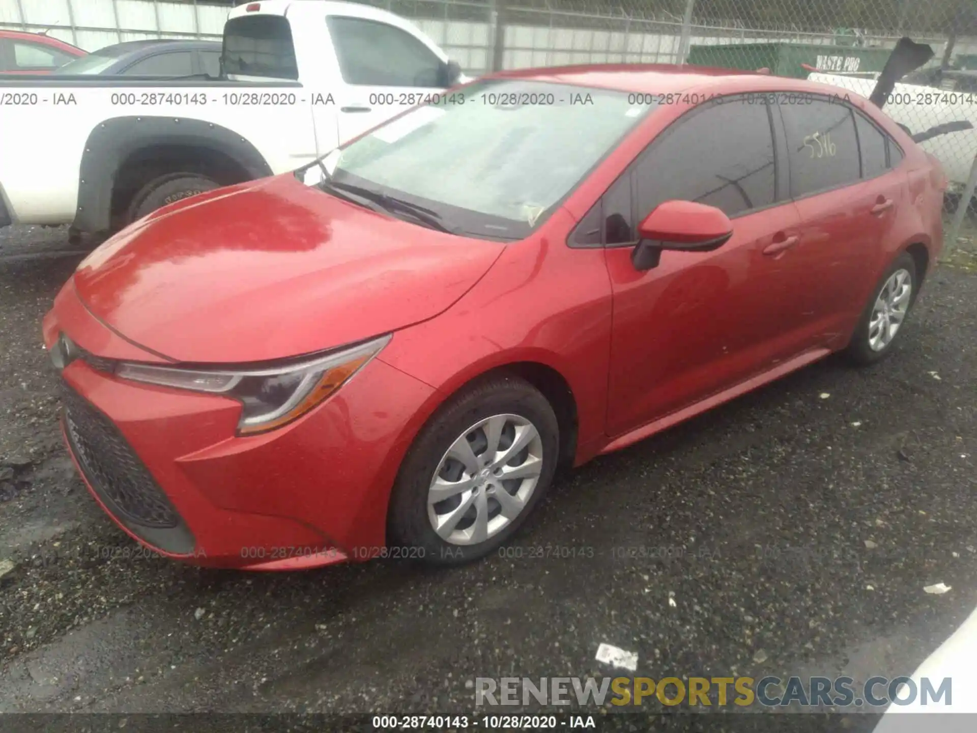 2 Photograph of a damaged car JTDEPRAEXLJ098131 TOYOTA COROLLA 2020