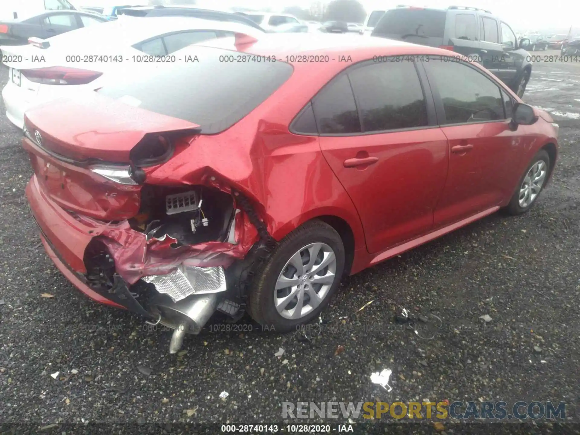 4 Photograph of a damaged car JTDEPRAEXLJ098131 TOYOTA COROLLA 2020