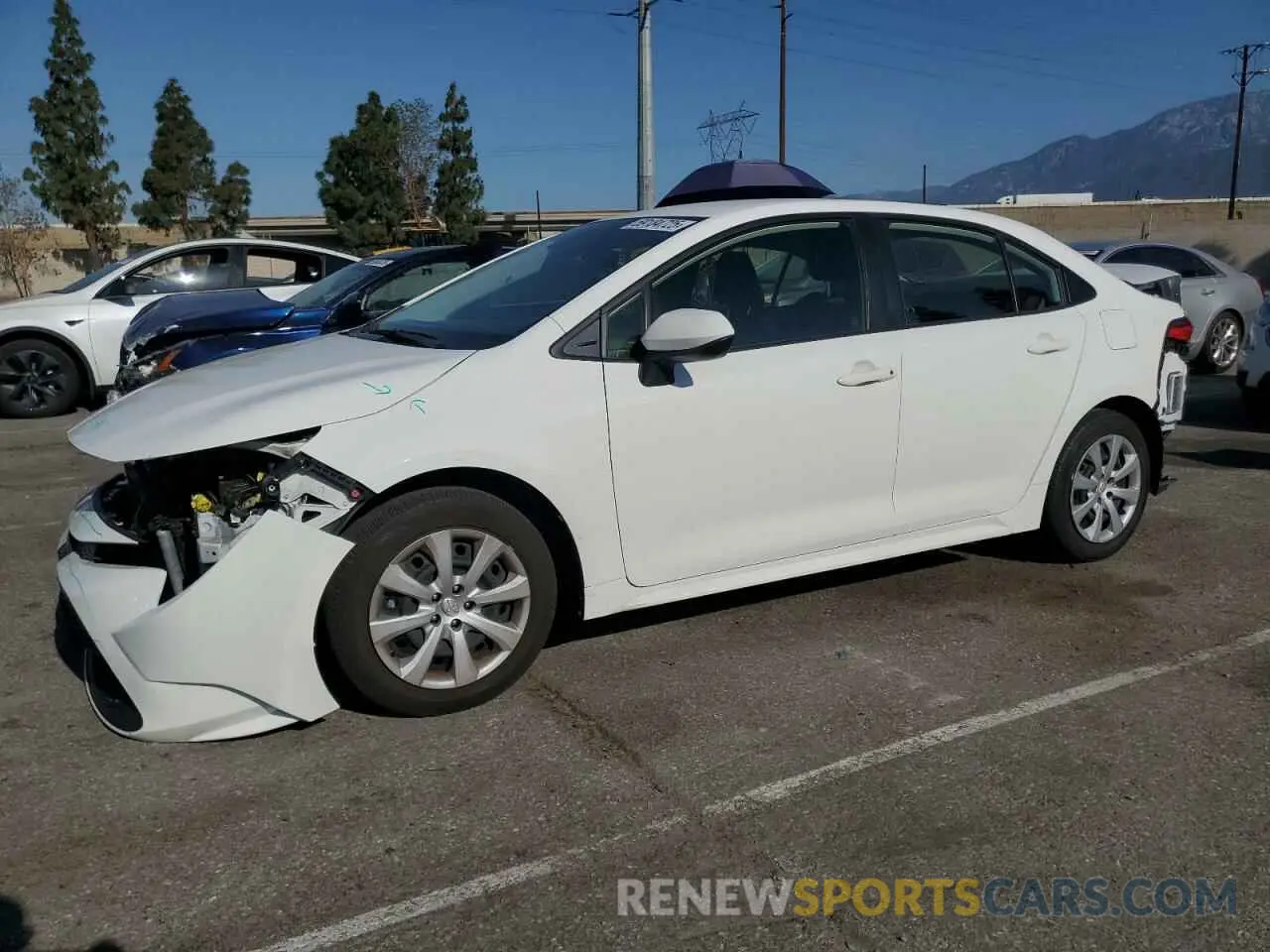 1 Photograph of a damaged car JTDEPRAEXLJ098923 TOYOTA COROLLA 2020