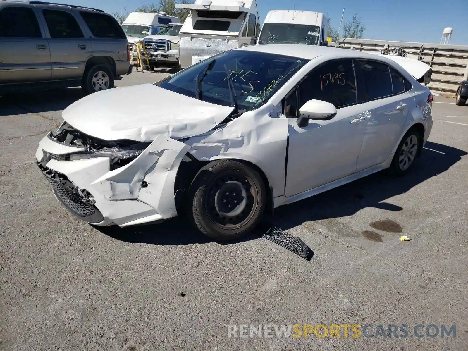 2 Photograph of a damaged car JTDEPRAEXLJ099277 TOYOTA COROLLA 2020