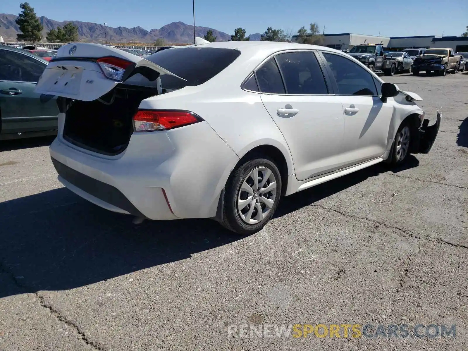 4 Photograph of a damaged car JTDEPRAEXLJ099277 TOYOTA COROLLA 2020