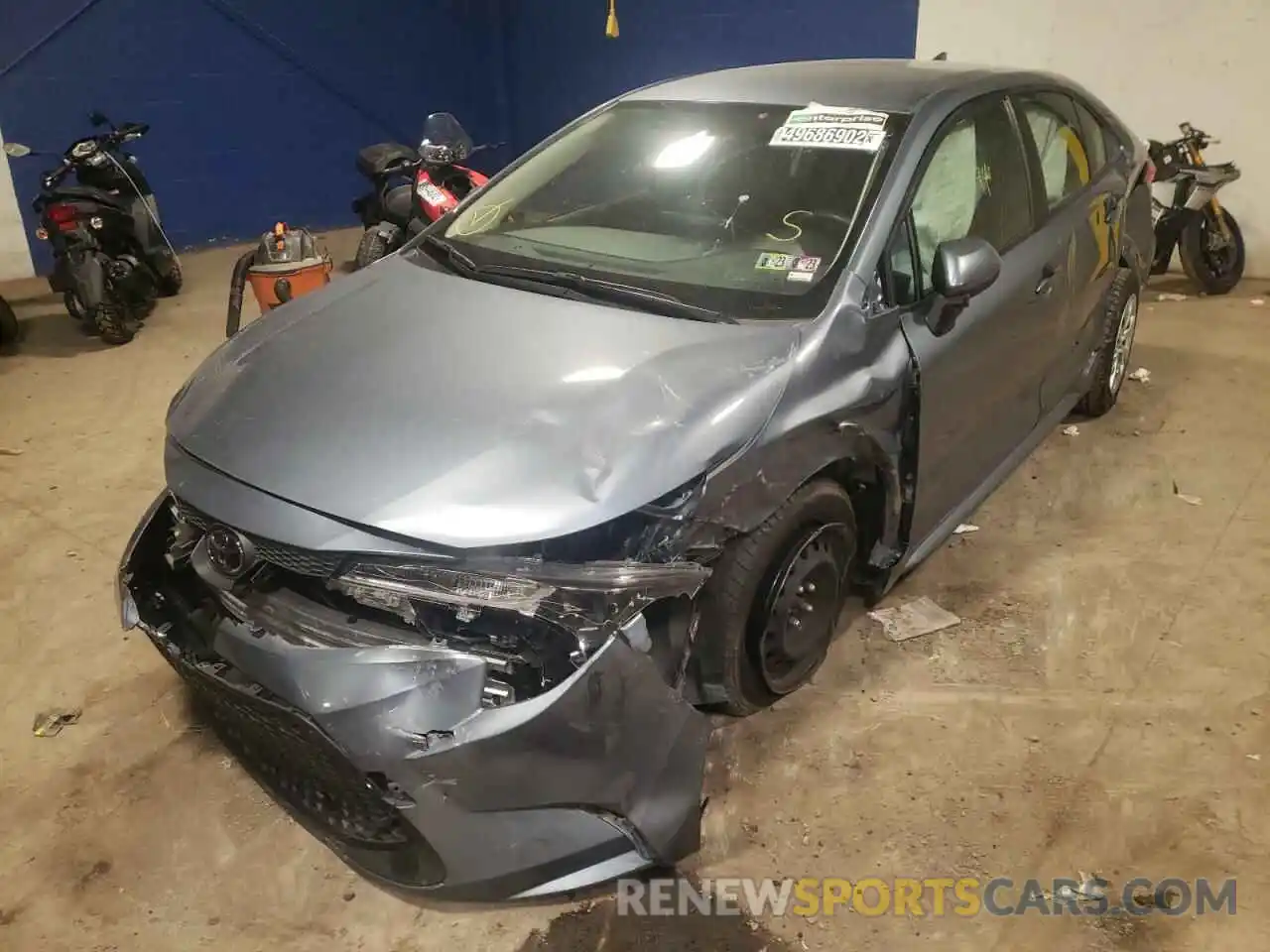 2 Photograph of a damaged car JTDEPRAEXLJ099294 TOYOTA COROLLA 2020