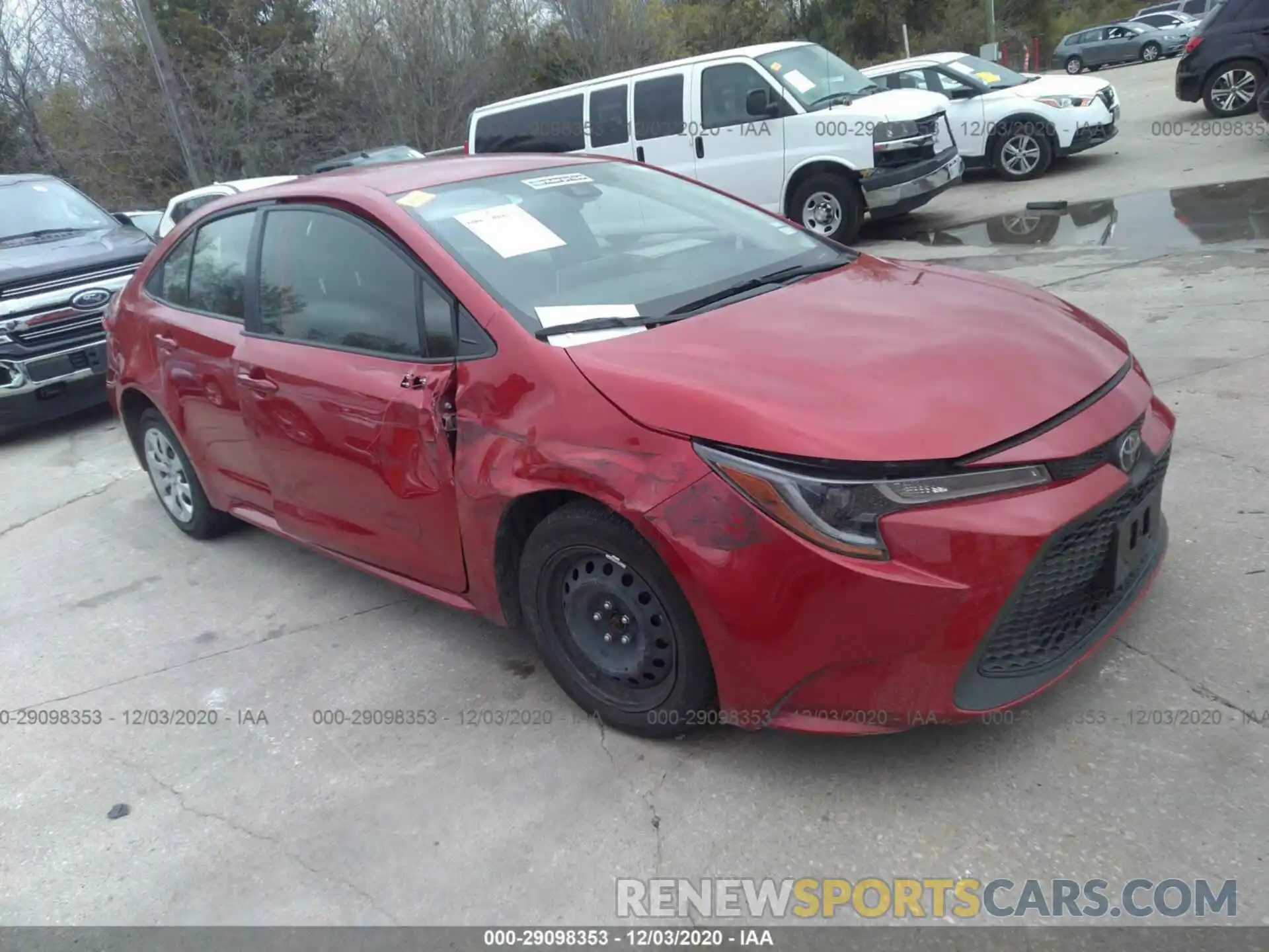 1 Photograph of a damaged car JTDEPRAEXLJ102145 TOYOTA COROLLA 2020