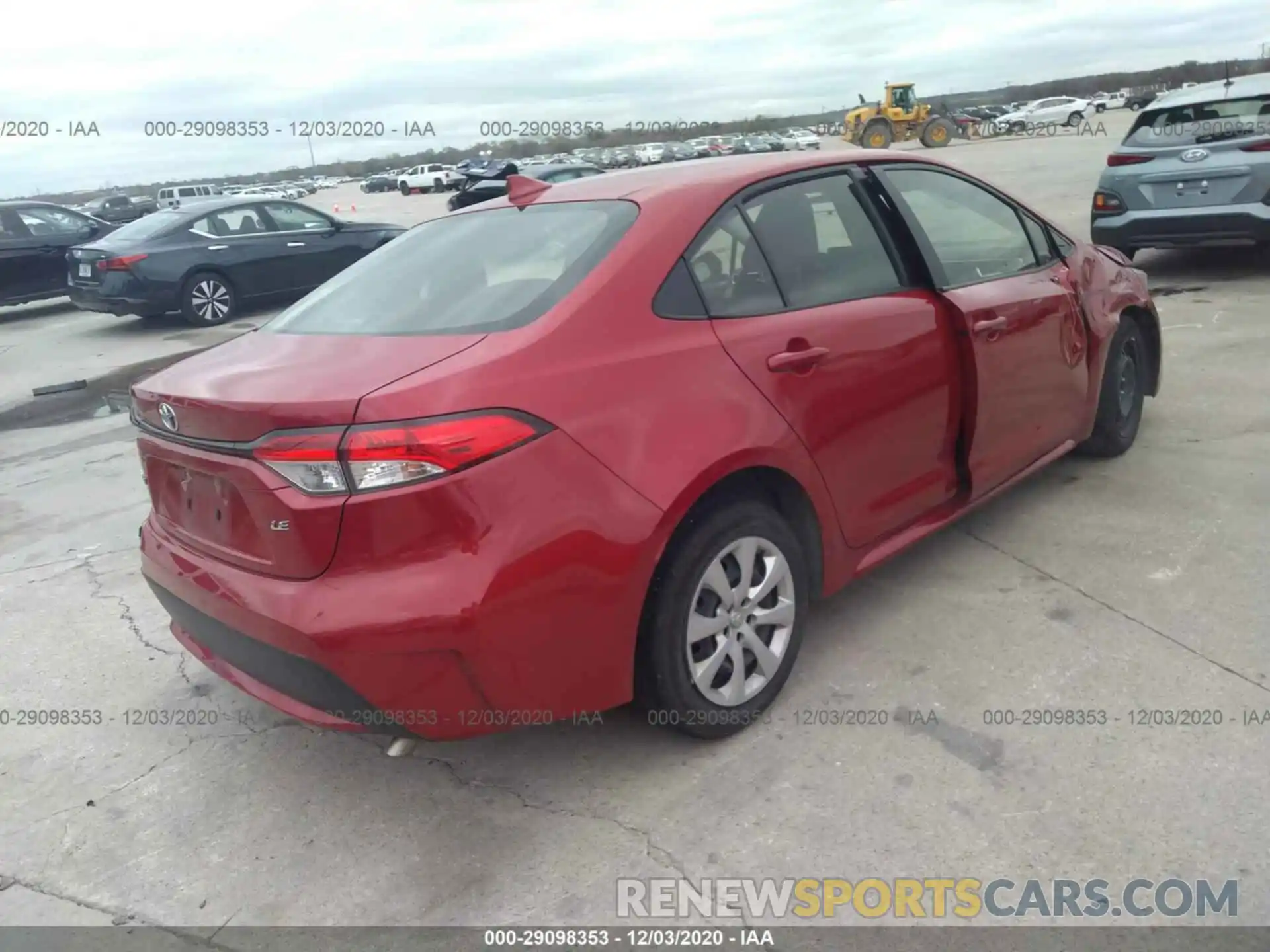 4 Photograph of a damaged car JTDEPRAEXLJ102145 TOYOTA COROLLA 2020