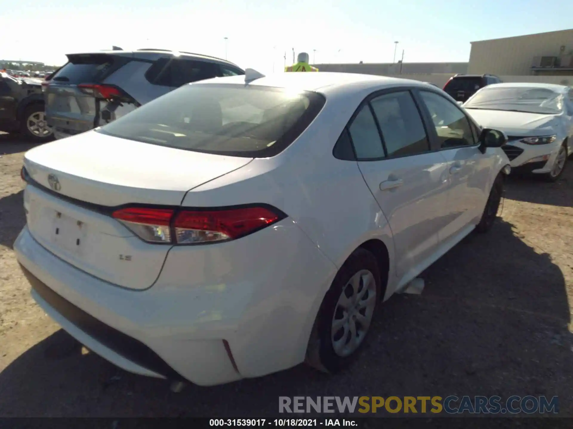 4 Photograph of a damaged car JTDEPRAEXLJ102887 TOYOTA COROLLA 2020