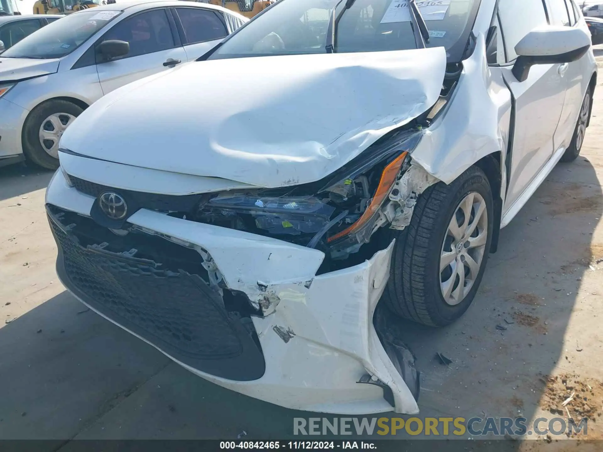 6 Photograph of a damaged car JTDEPRAEXLJ103330 TOYOTA COROLLA 2020