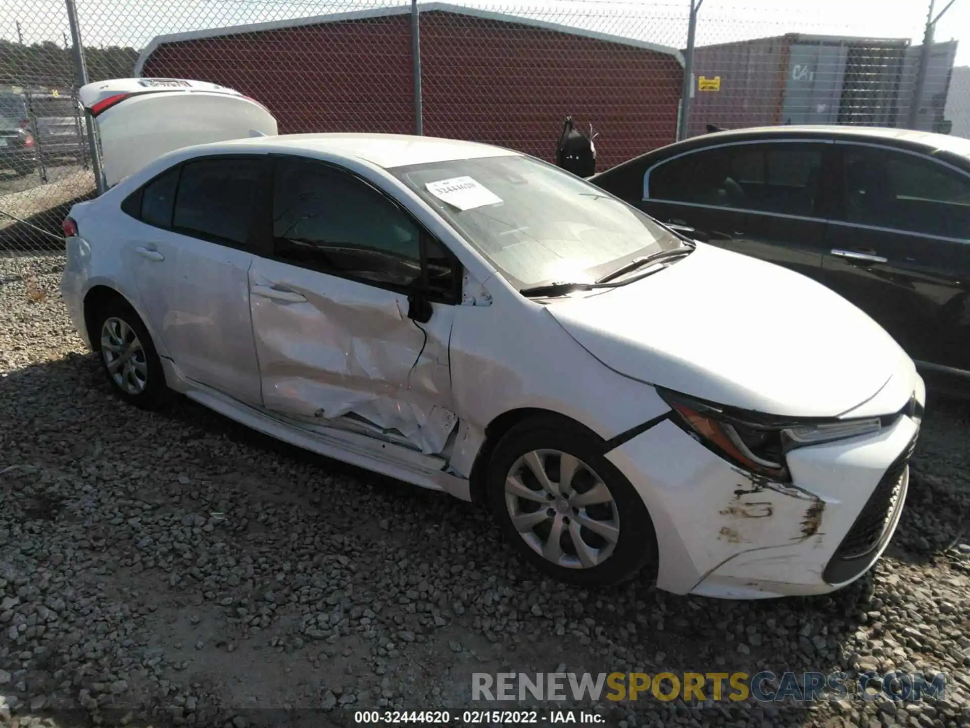 1 Photograph of a damaged car JTDEPRAEXLJ106096 TOYOTA COROLLA 2020