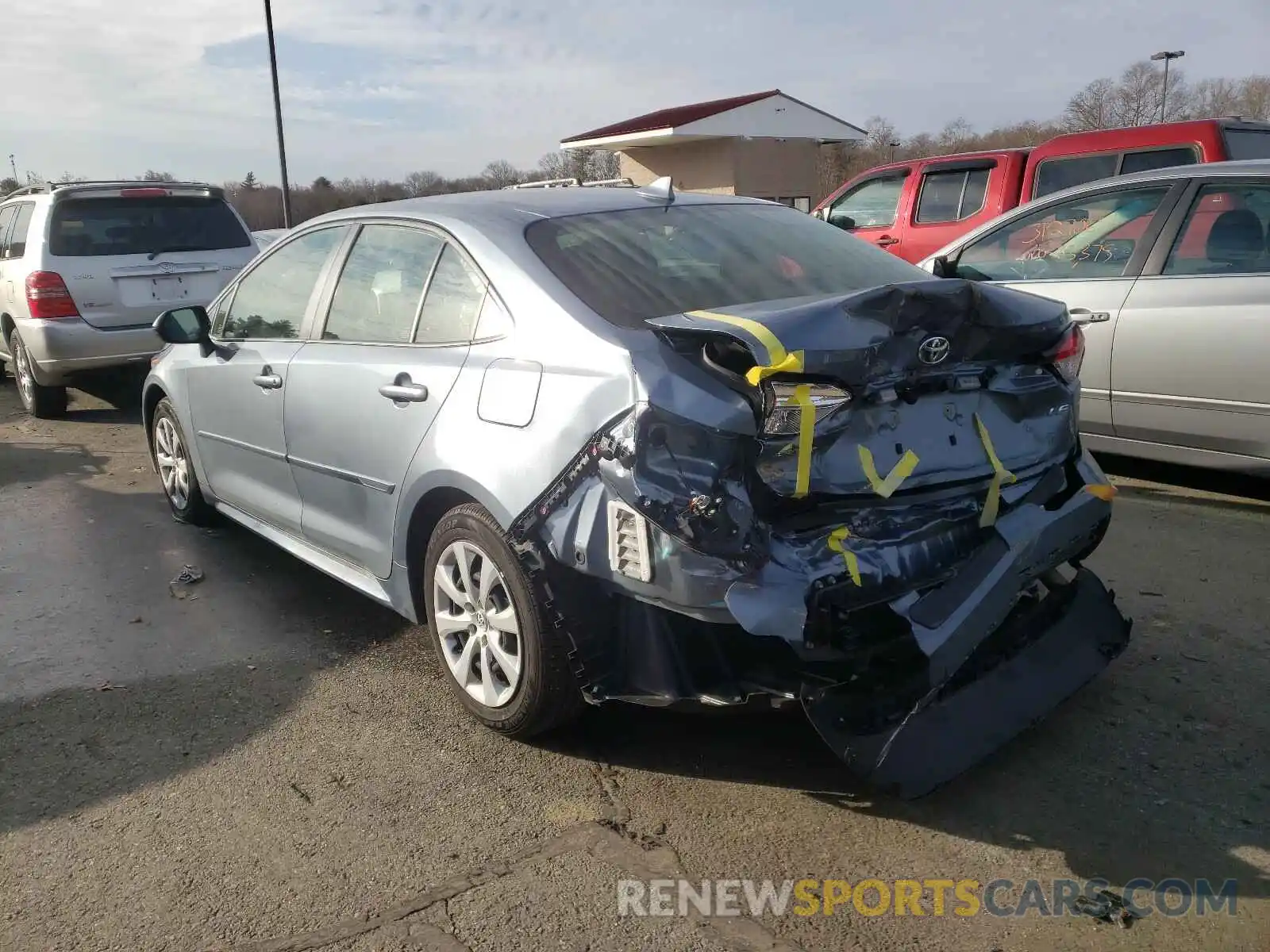 3 Photograph of a damaged car JTDEPRAEXLJ106602 TOYOTA COROLLA 2020