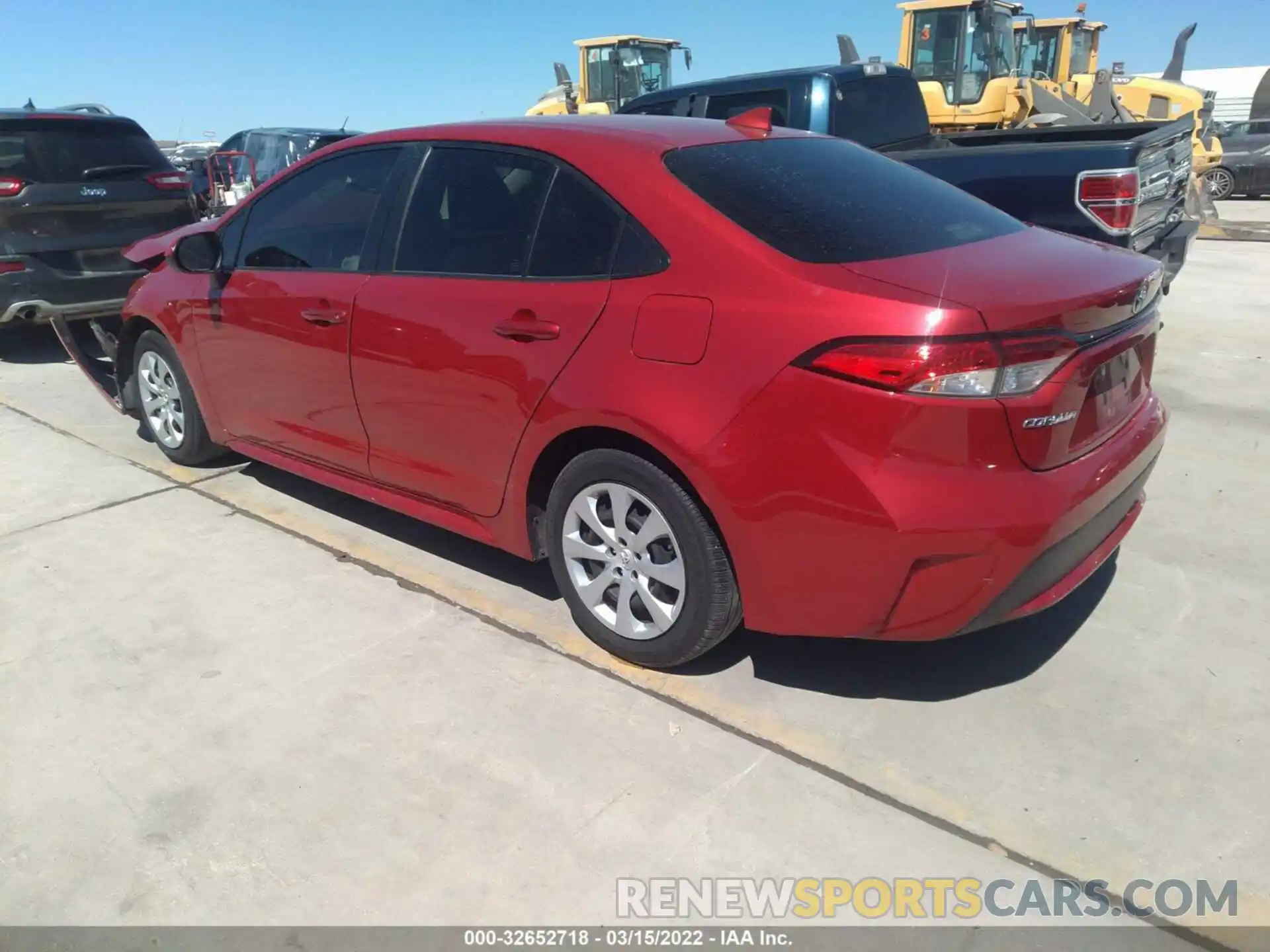 3 Photograph of a damaged car JTDEPRAEXLJ106776 TOYOTA COROLLA 2020