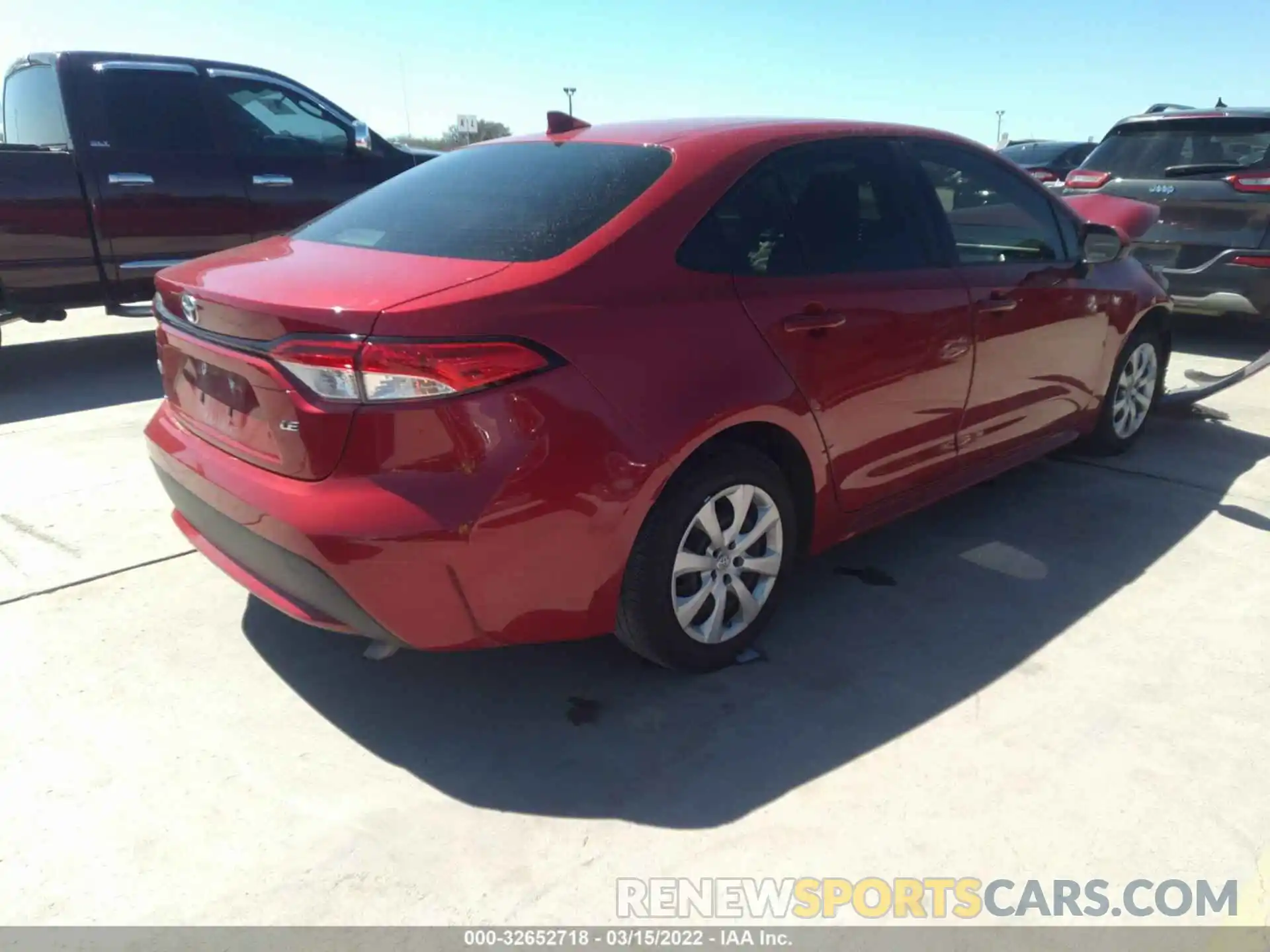 4 Photograph of a damaged car JTDEPRAEXLJ106776 TOYOTA COROLLA 2020