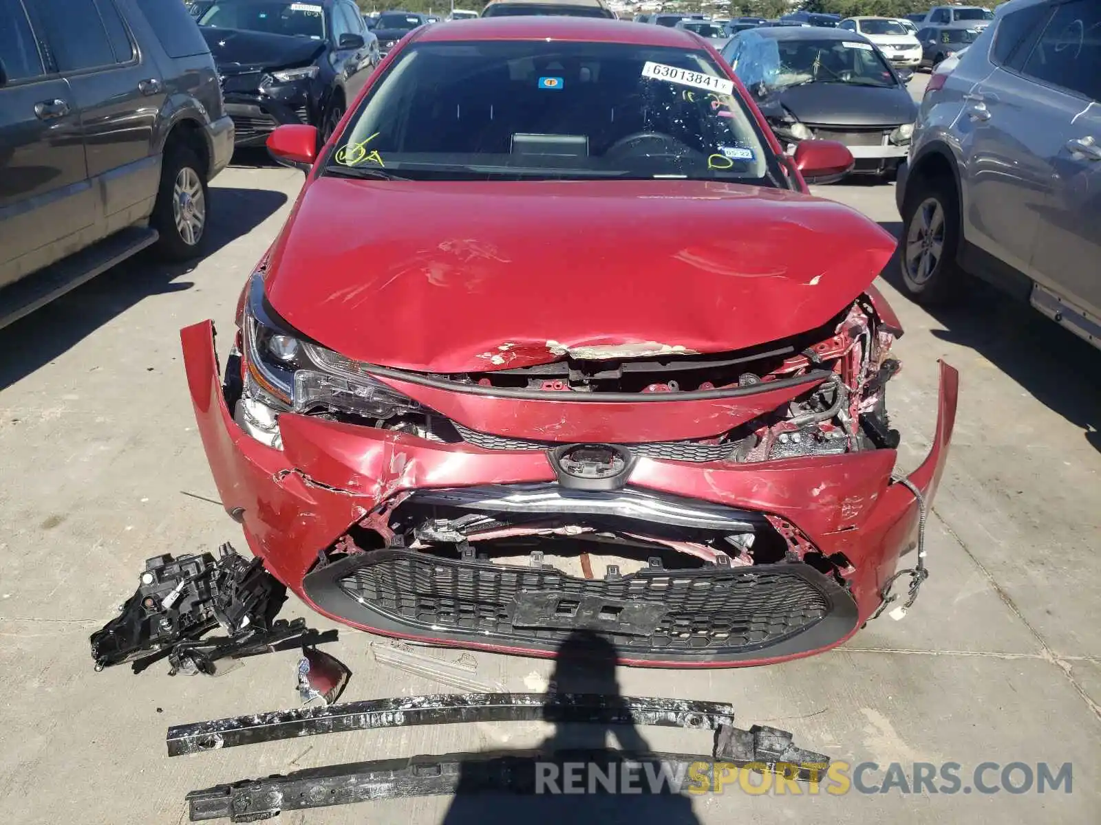 9 Photograph of a damaged car JTDEPRAEXLJ107409 TOYOTA COROLLA 2020