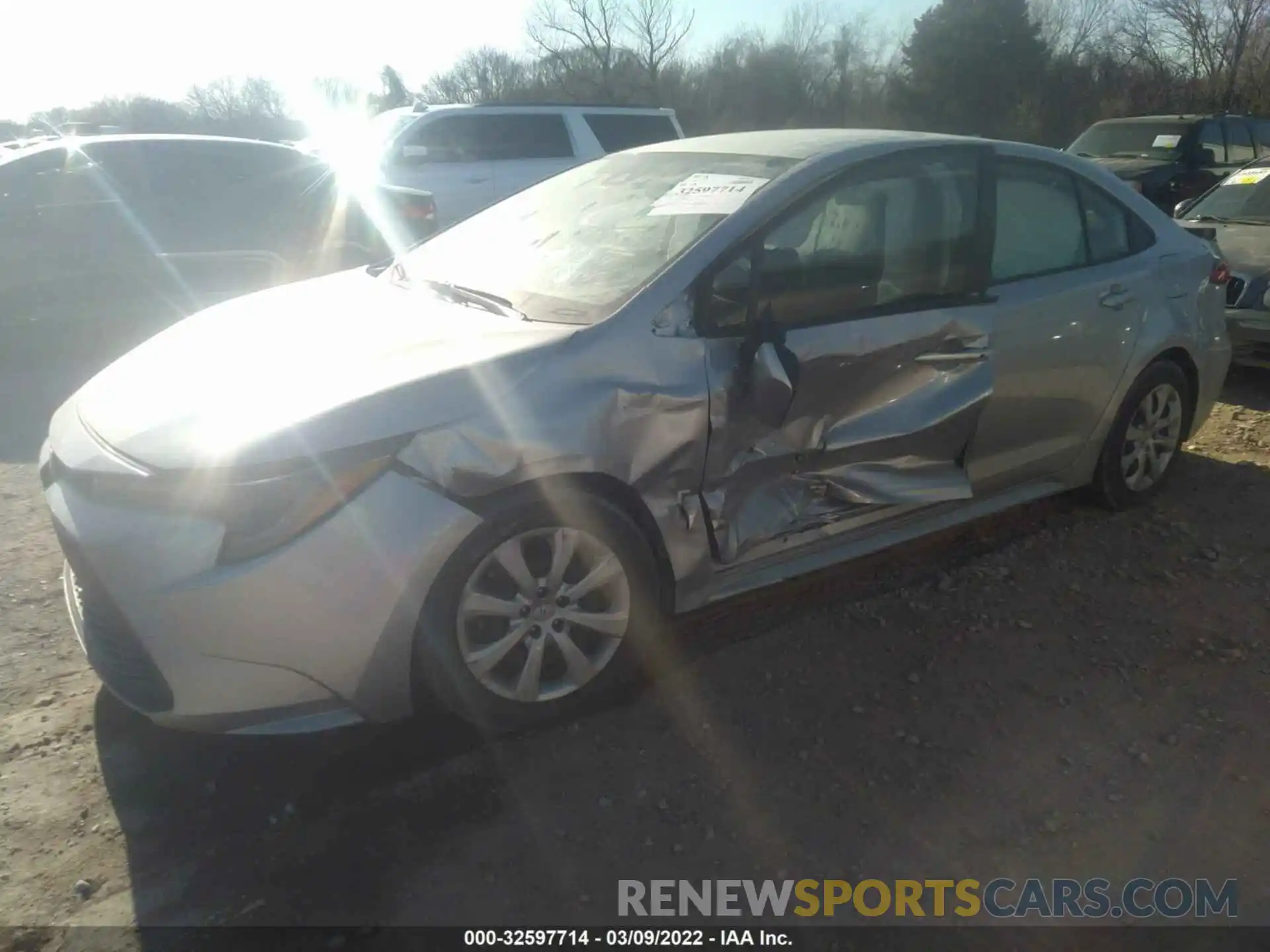 2 Photograph of a damaged car JTDEPRAEXLJ108656 TOYOTA COROLLA 2020