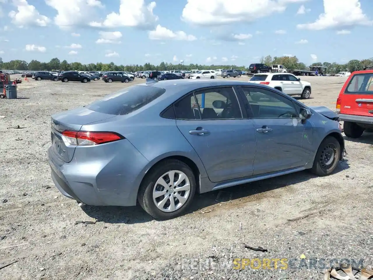 3 Photograph of a damaged car JTDEPRAEXLJ109595 TOYOTA COROLLA 2020