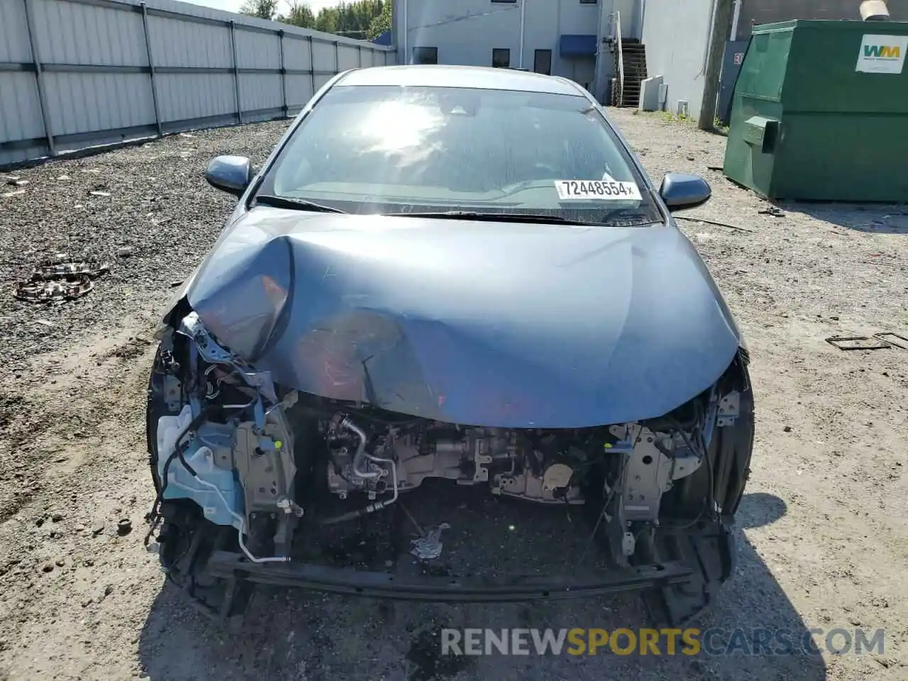 5 Photograph of a damaged car JTDEPRAEXLJ109595 TOYOTA COROLLA 2020