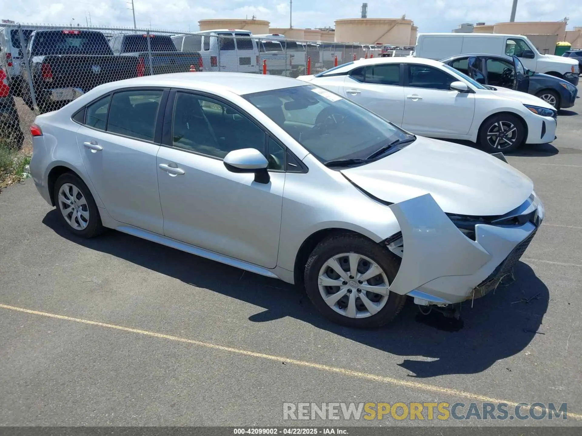 1 Photograph of a damaged car JTDEPRAEXLJ109614 TOYOTA COROLLA 2020