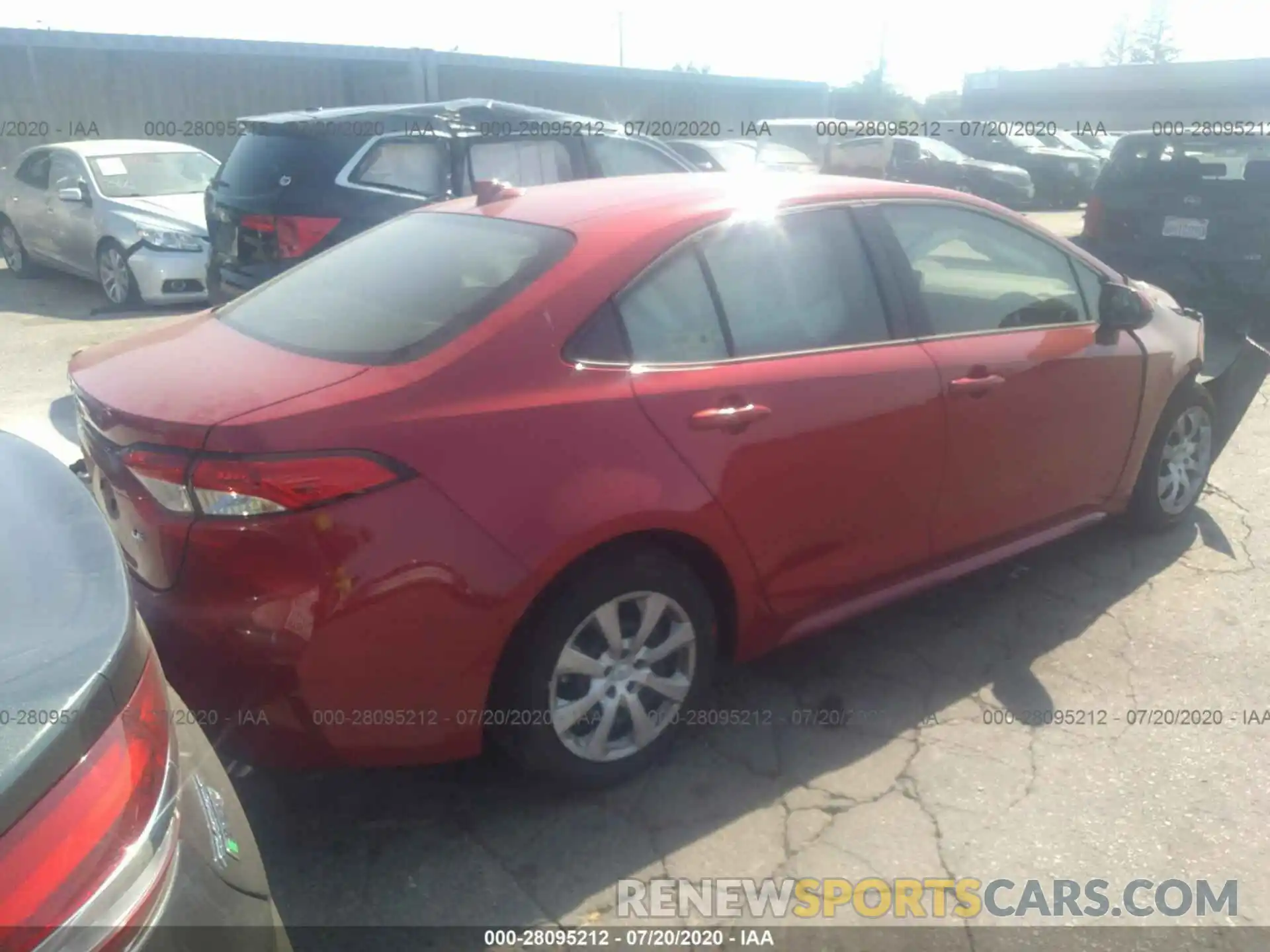 4 Photograph of a damaged car JTDEPRAEXLJ109922 TOYOTA COROLLA 2020