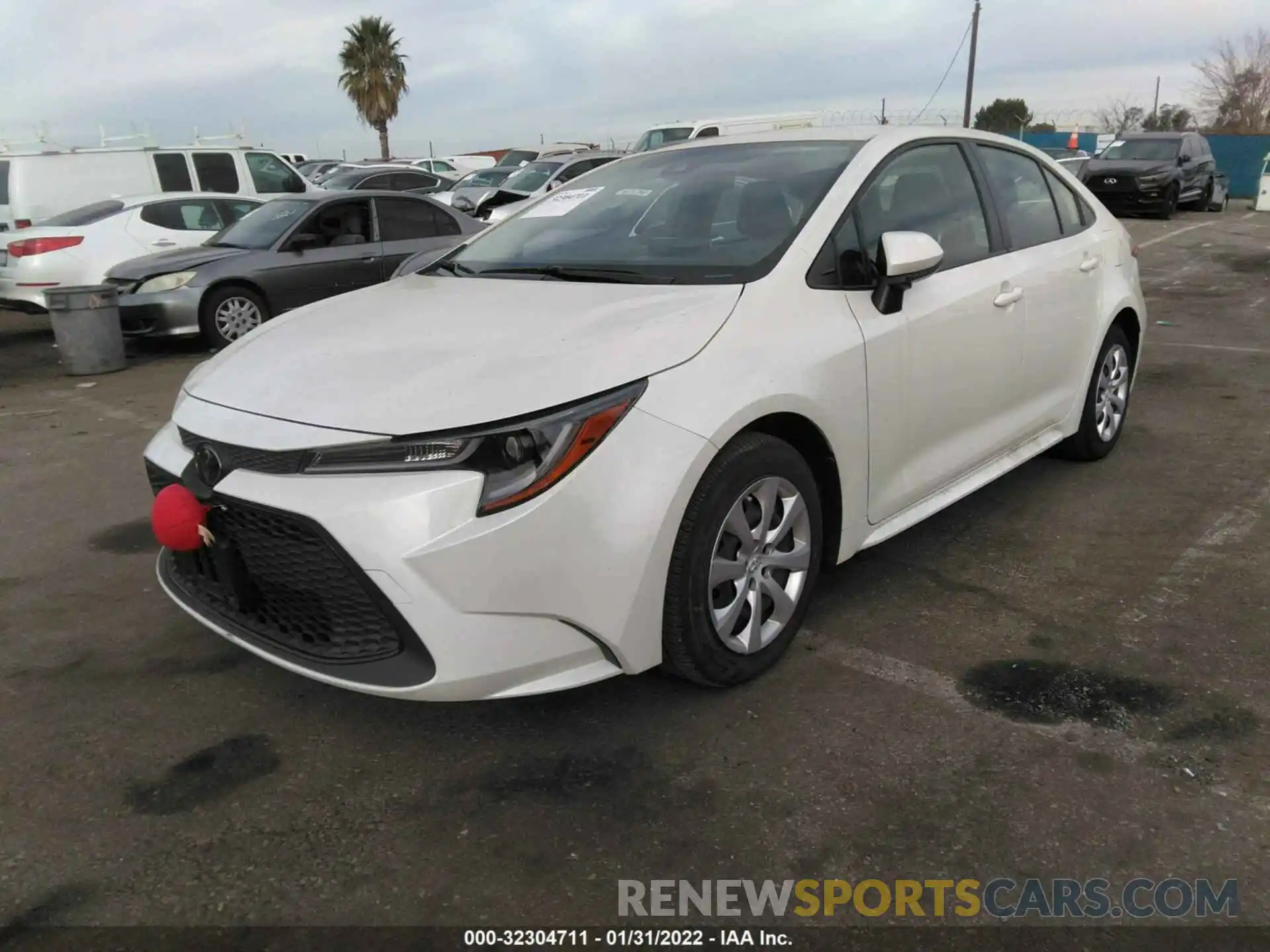 2 Photograph of a damaged car JTDEPRAEXLJ110701 TOYOTA COROLLA 2020