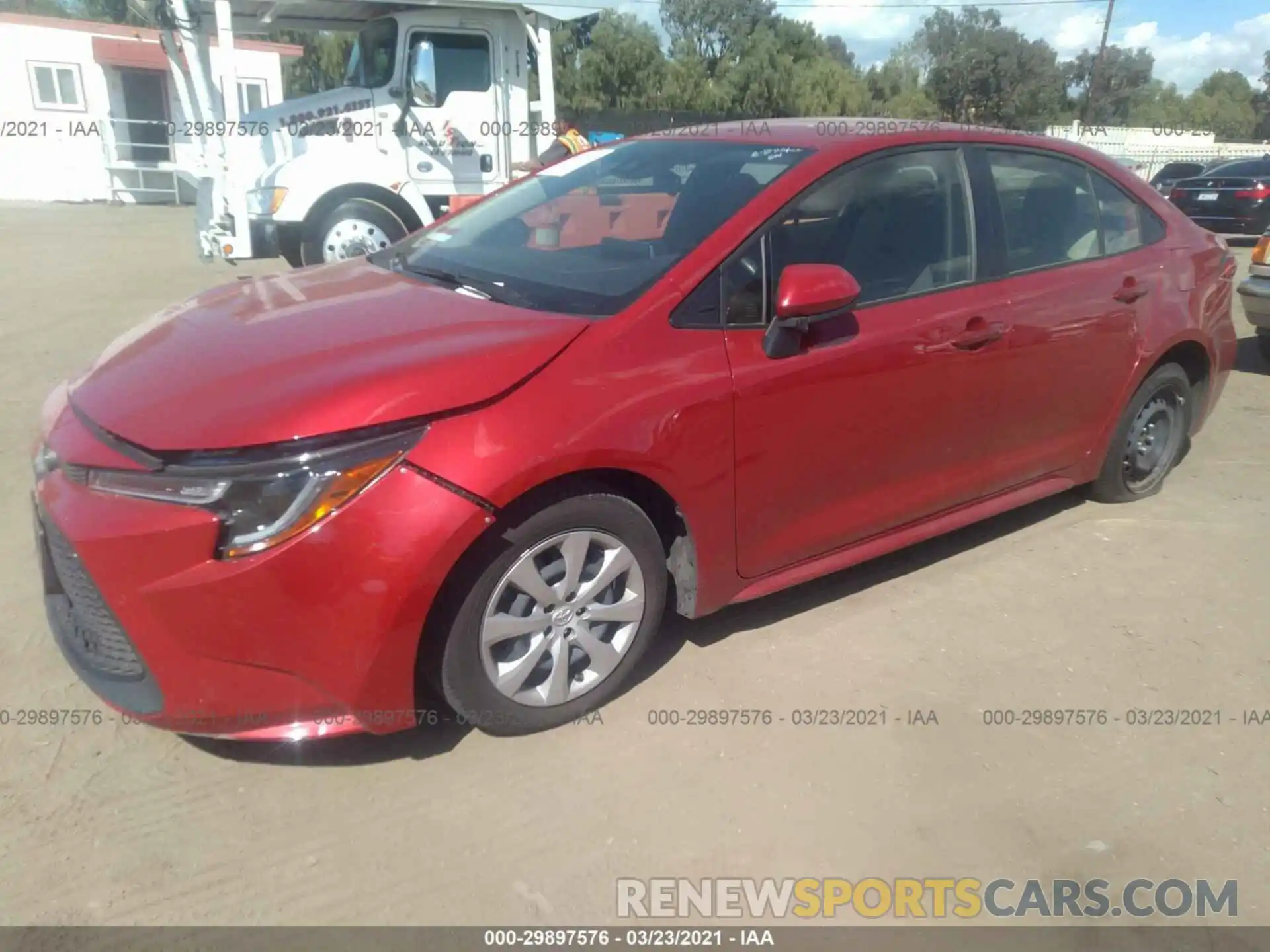 2 Photograph of a damaged car JTDEPRAEXLJ111198 TOYOTA COROLLA 2020