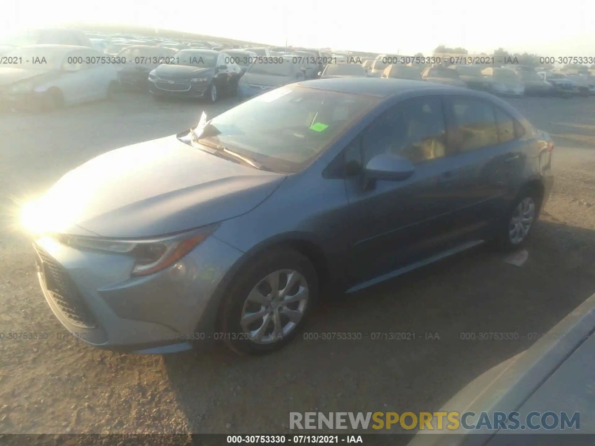 2 Photograph of a damaged car JTDEPRAEXLJ112335 TOYOTA COROLLA 2020