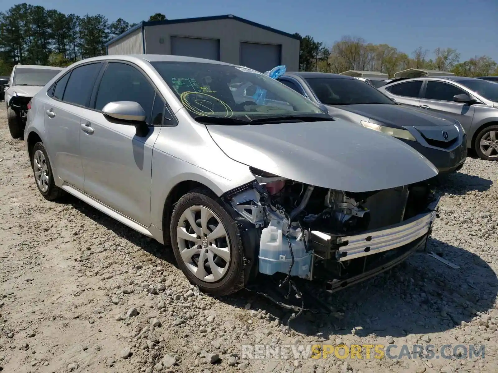 1 Photograph of a damaged car JTDEPRAEXLJ113632 TOYOTA COROLLA 2020