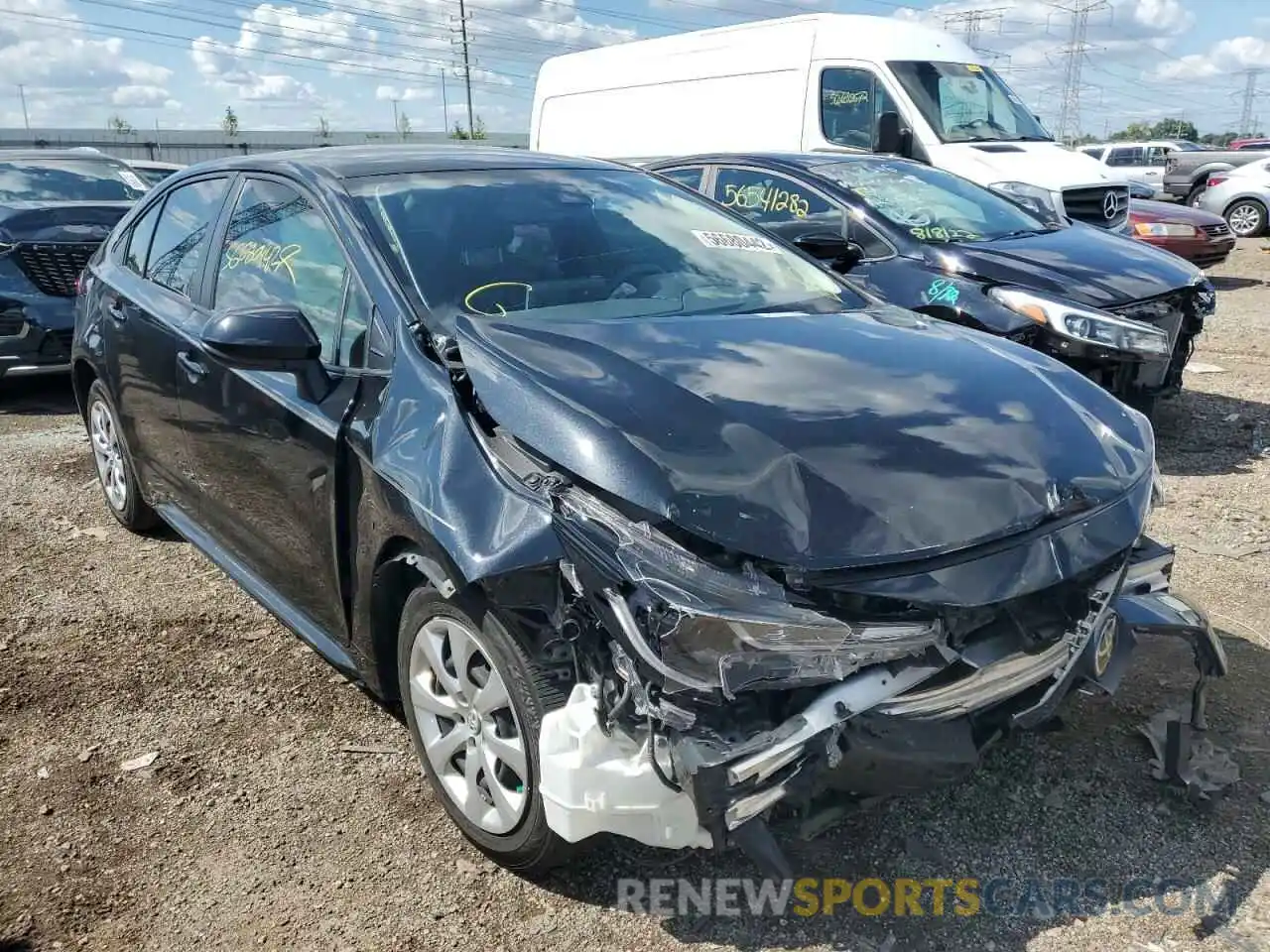 1 Photograph of a damaged car JTDEPRAEXLJ114716 TOYOTA COROLLA 2020