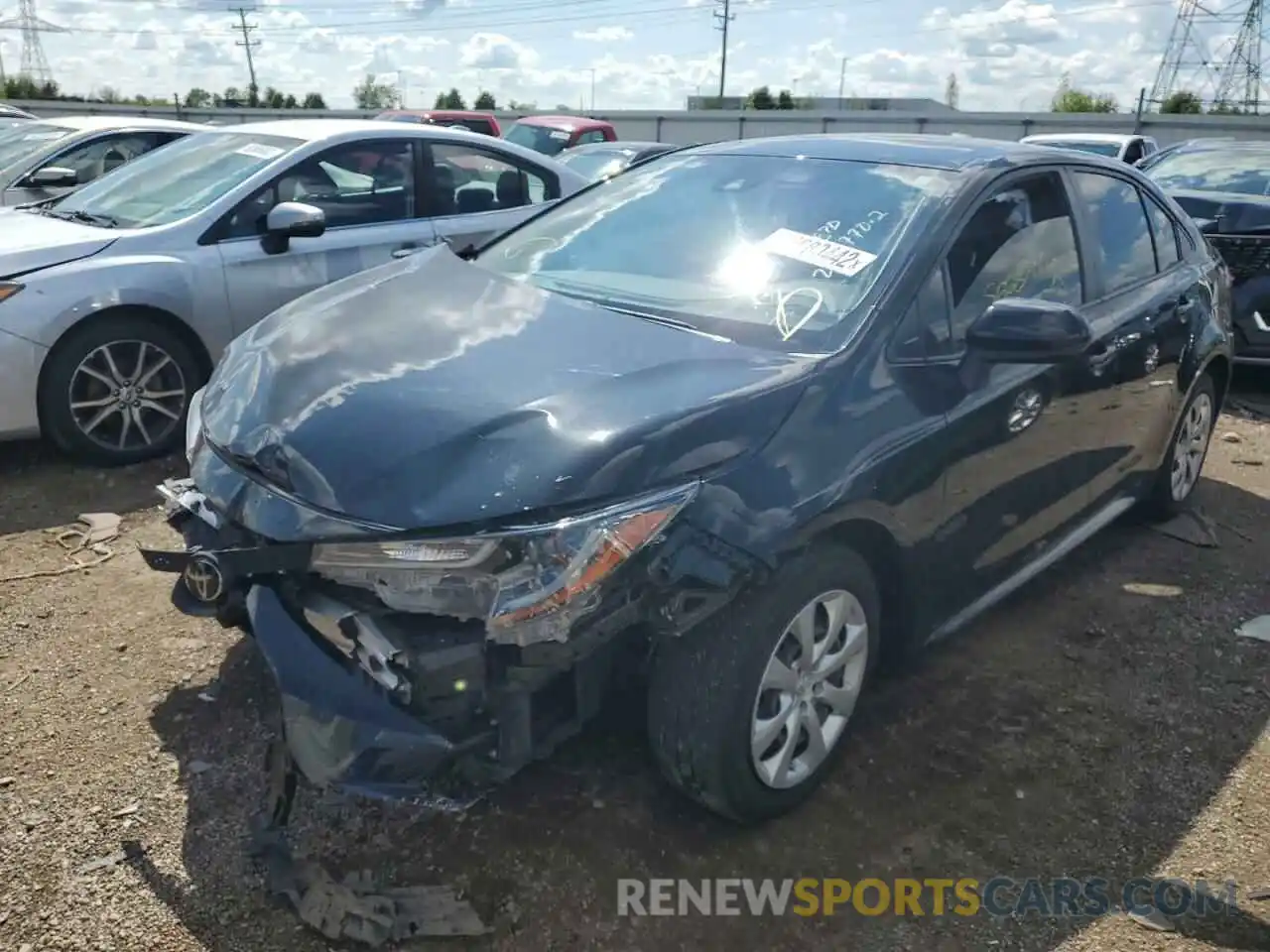 2 Photograph of a damaged car JTDEPRAEXLJ114716 TOYOTA COROLLA 2020