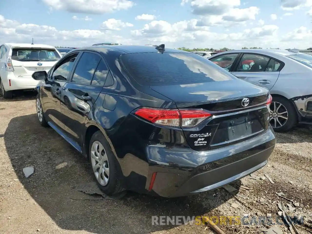 3 Photograph of a damaged car JTDEPRAEXLJ114716 TOYOTA COROLLA 2020