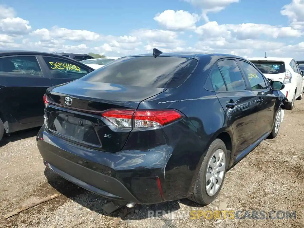 4 Photograph of a damaged car JTDEPRAEXLJ114716 TOYOTA COROLLA 2020