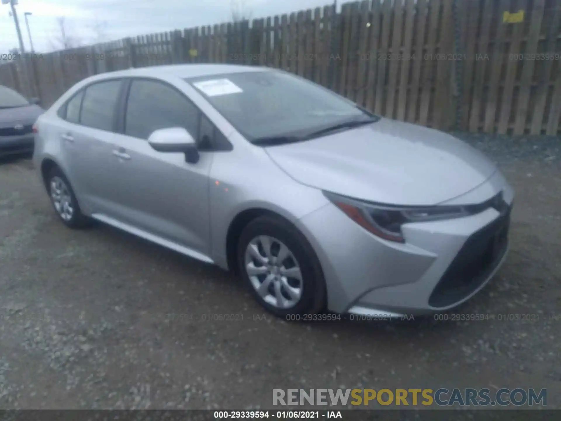 1 Photograph of a damaged car JTDEPRAEXLJ115123 TOYOTA COROLLA 2020