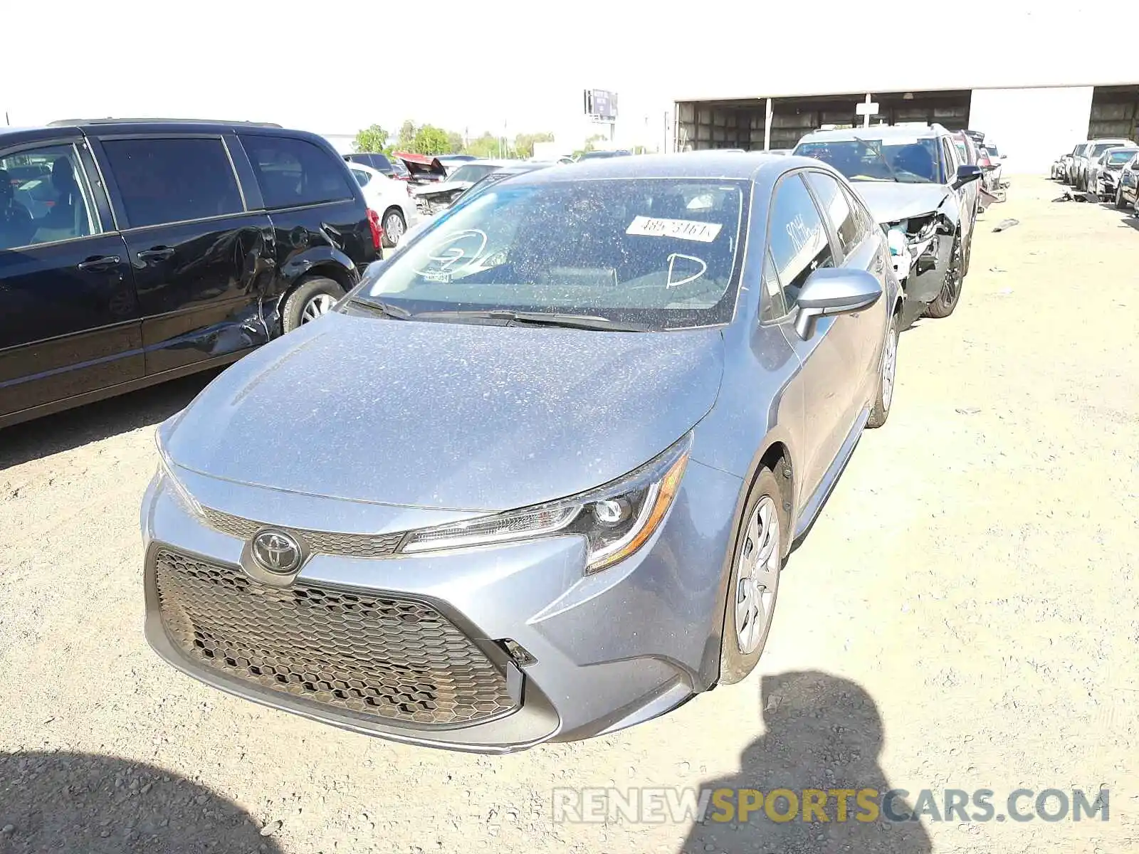 2 Photograph of a damaged car JTDEPRAEXLJ115459 TOYOTA COROLLA 2020