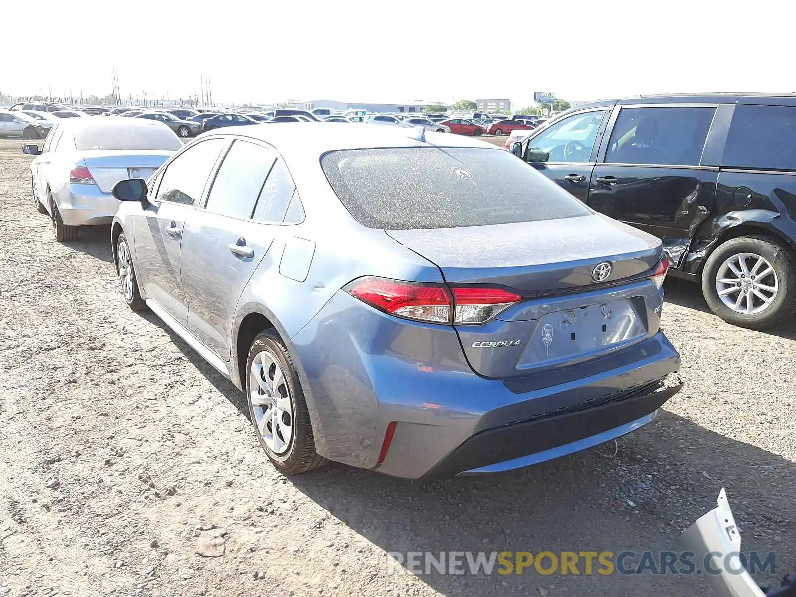 3 Photograph of a damaged car JTDEPRAEXLJ115459 TOYOTA COROLLA 2020