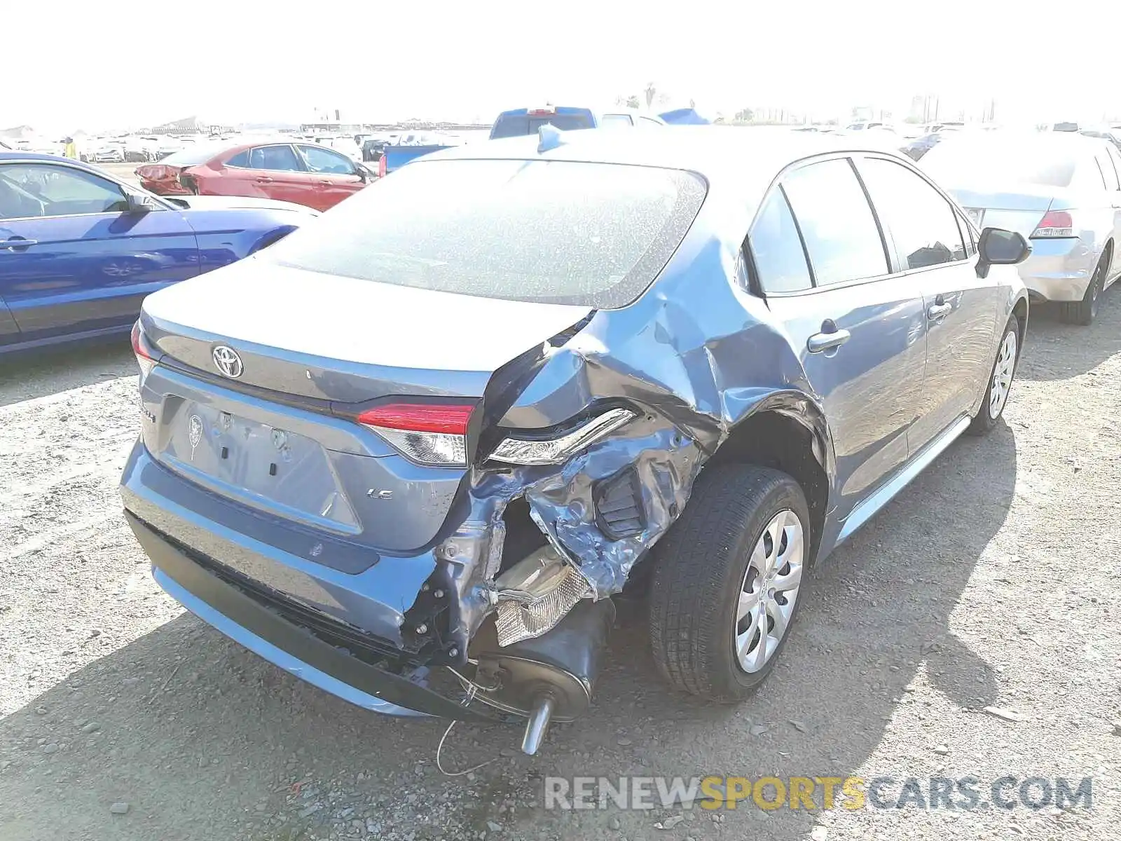 4 Photograph of a damaged car JTDEPRAEXLJ115459 TOYOTA COROLLA 2020