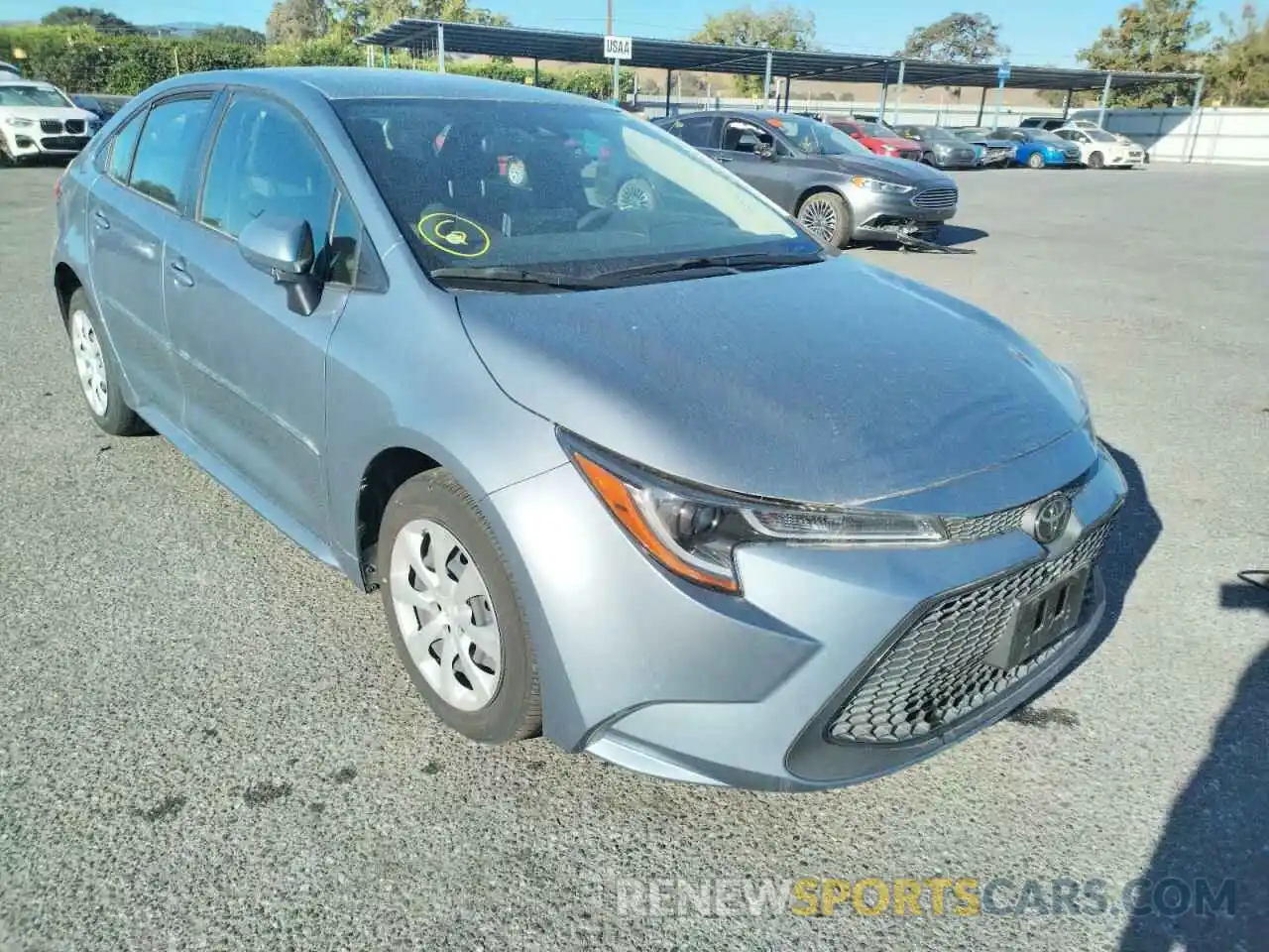 1 Photograph of a damaged car JTDEPRAEXLJ115798 TOYOTA COROLLA 2020