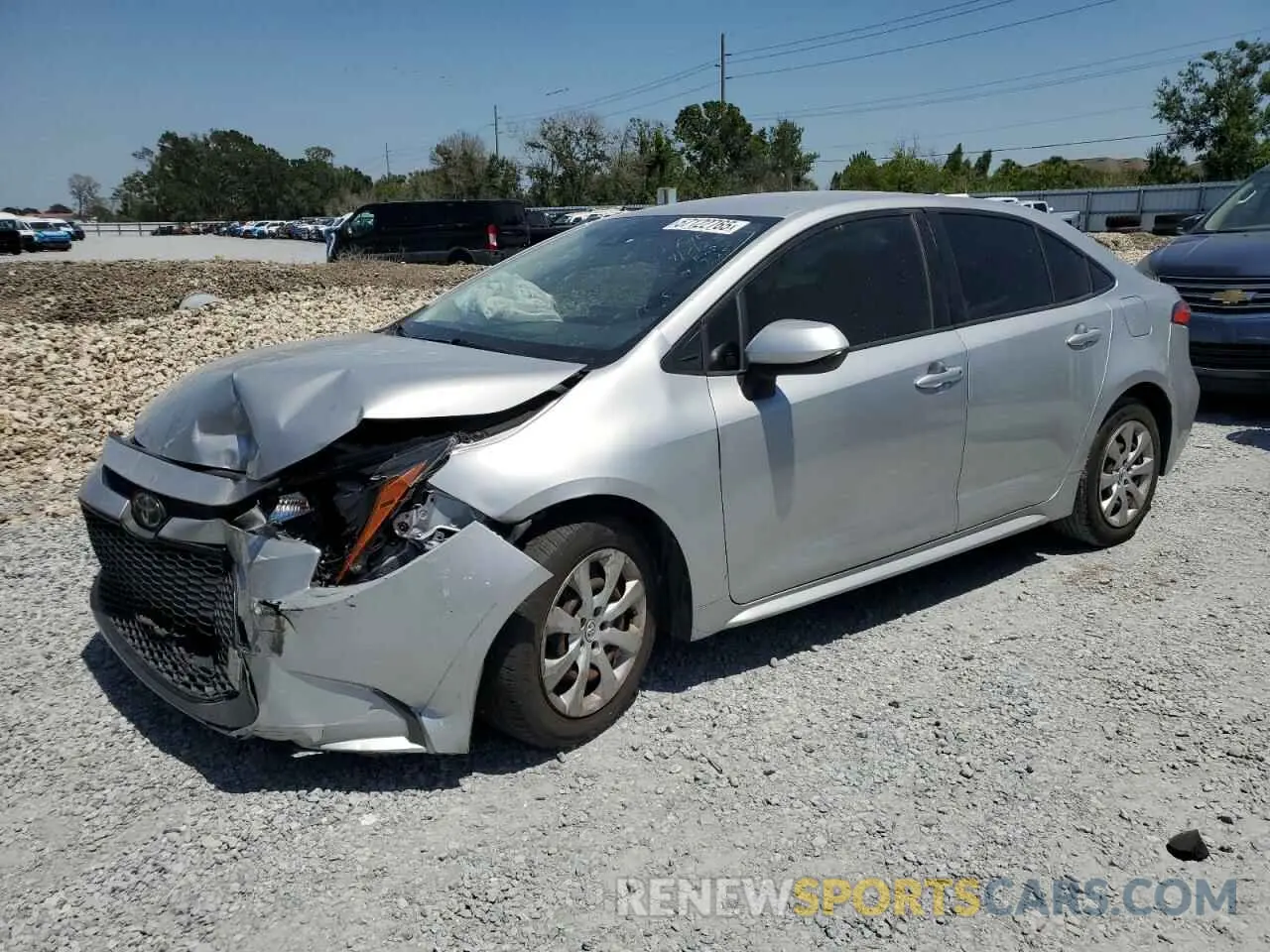 1 Photograph of a damaged car JTDEPRAEXLJ116174 TOYOTA COROLLA 2020