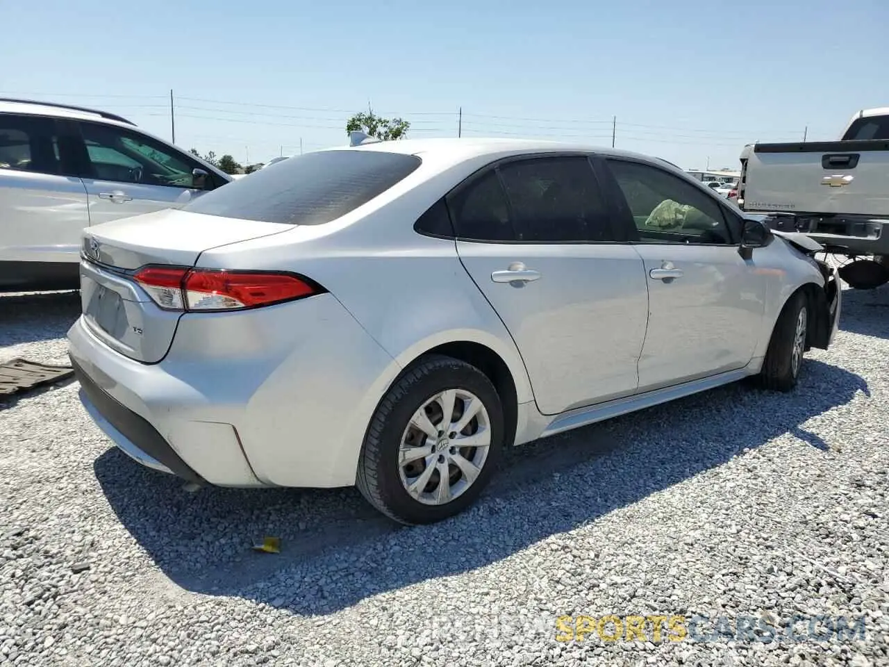 3 Photograph of a damaged car JTDEPRAEXLJ116174 TOYOTA COROLLA 2020