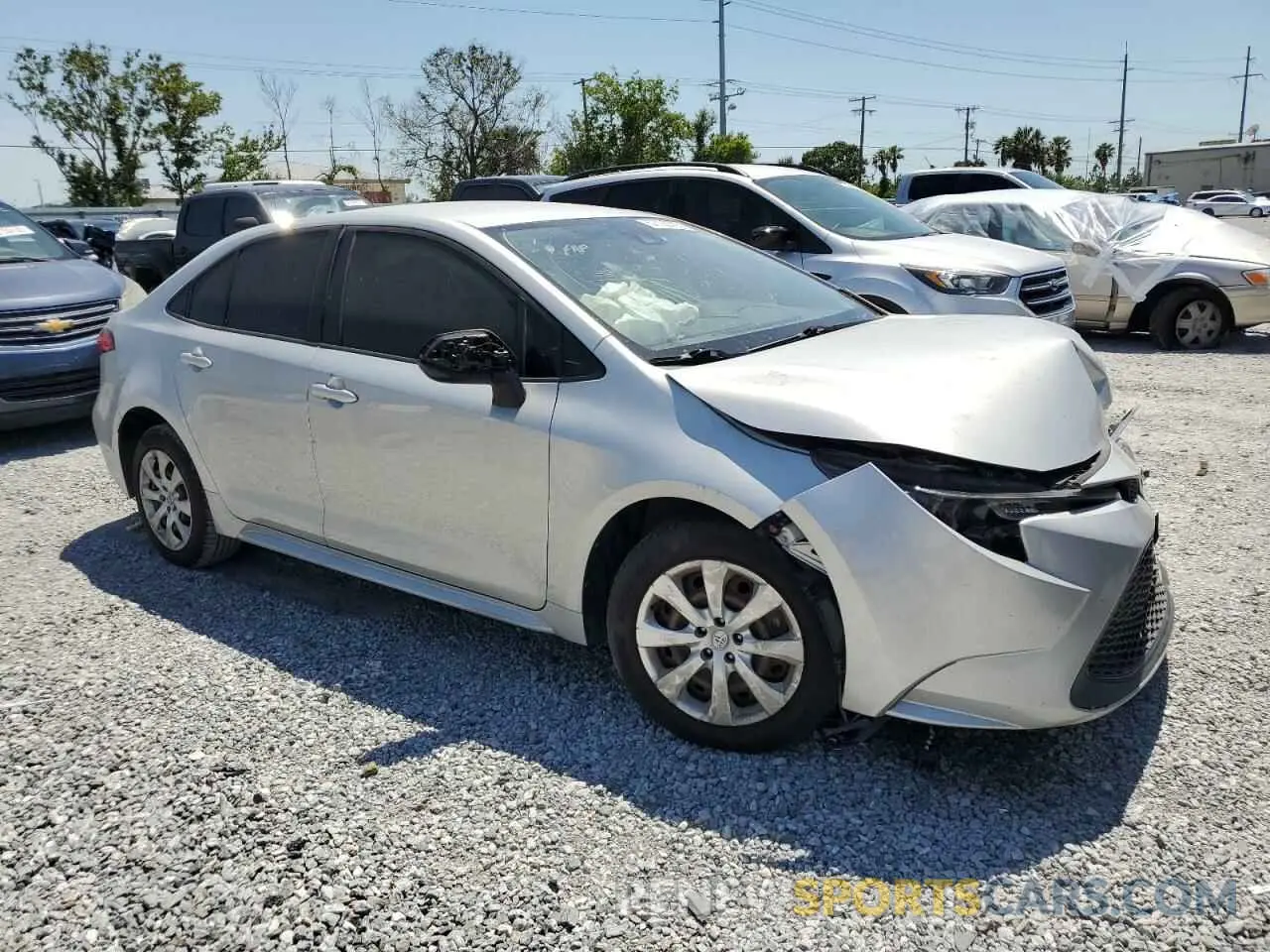 4 Photograph of a damaged car JTDEPRAEXLJ116174 TOYOTA COROLLA 2020