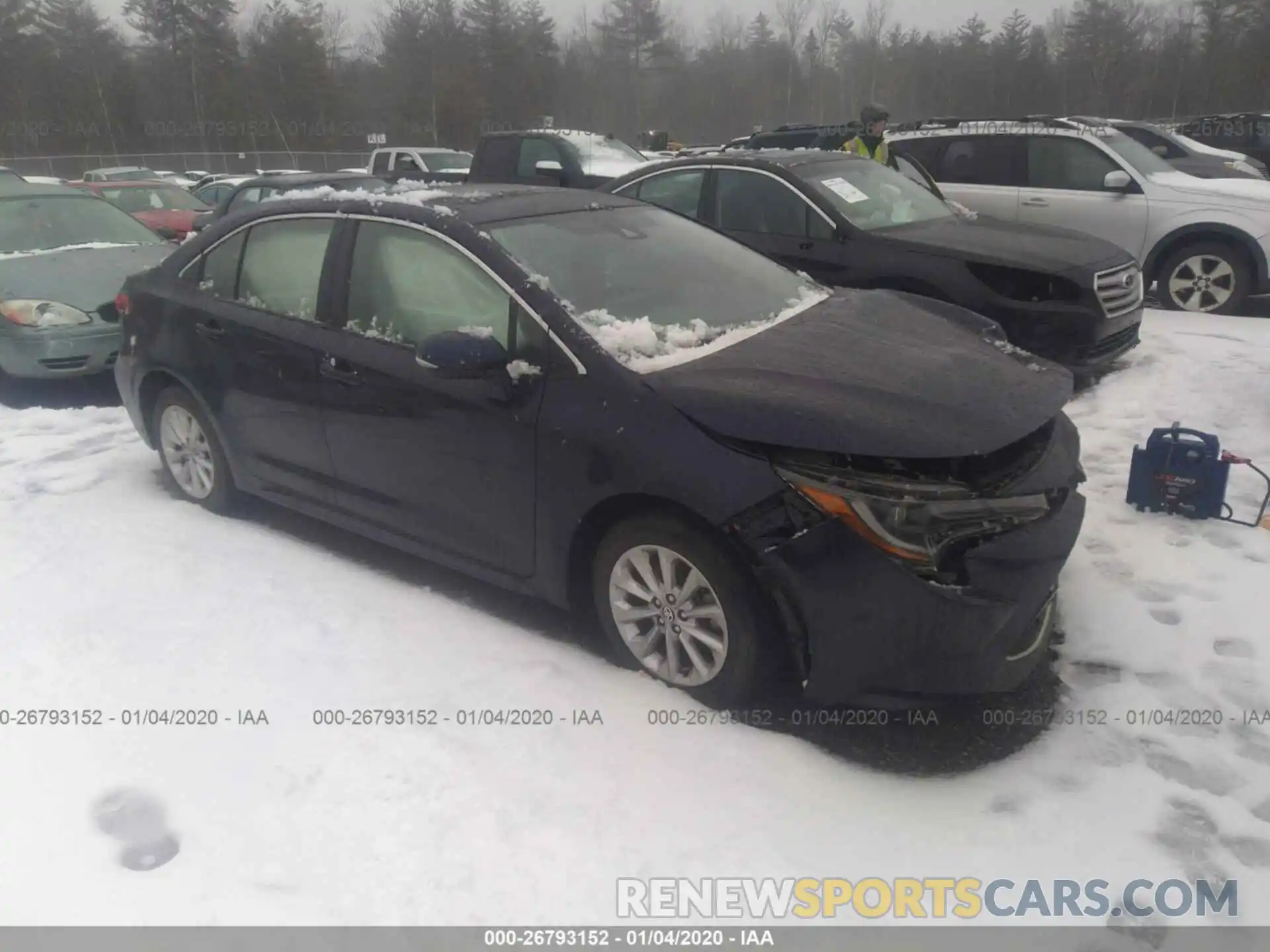 1 Photograph of a damaged car JTDFPRAE0LJ042767 TOYOTA COROLLA 2020