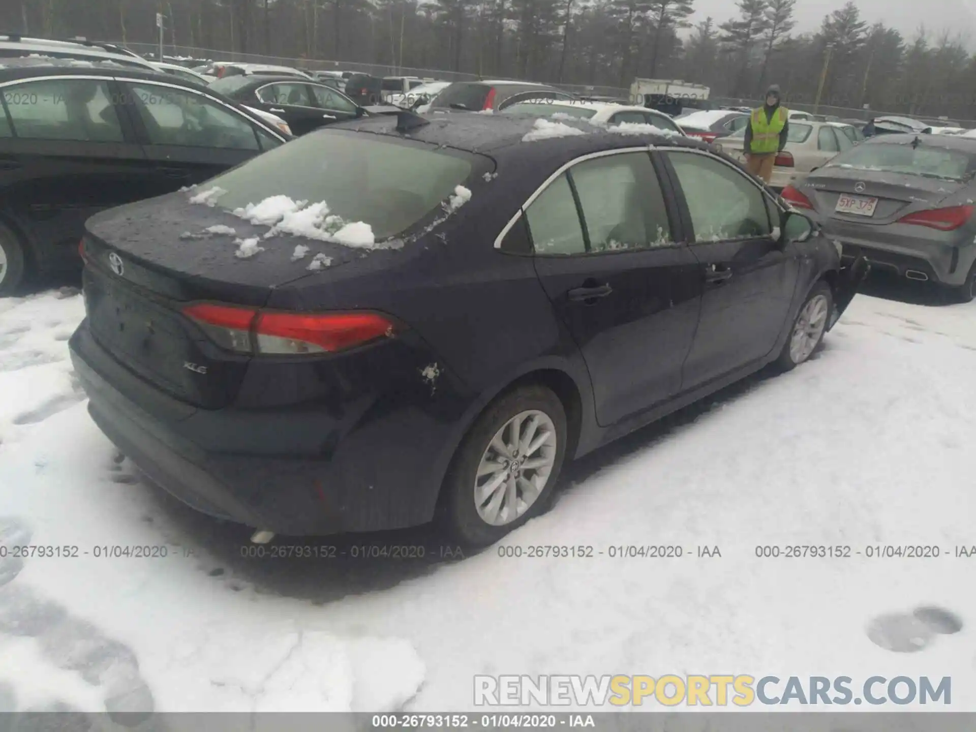 4 Photograph of a damaged car JTDFPRAE0LJ042767 TOYOTA COROLLA 2020