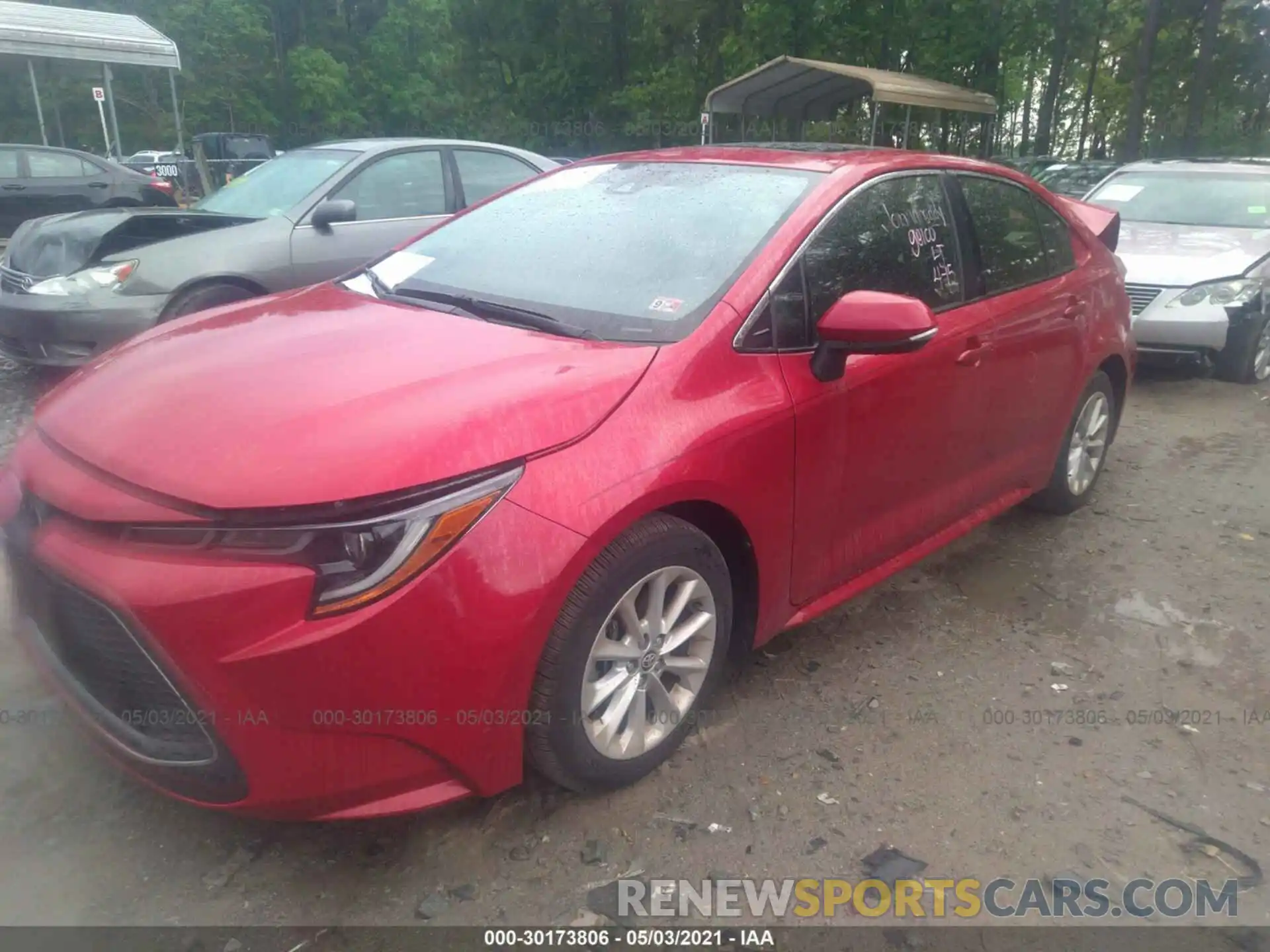 2 Photograph of a damaged car JTDFPRAE0LJ044082 TOYOTA COROLLA 2020