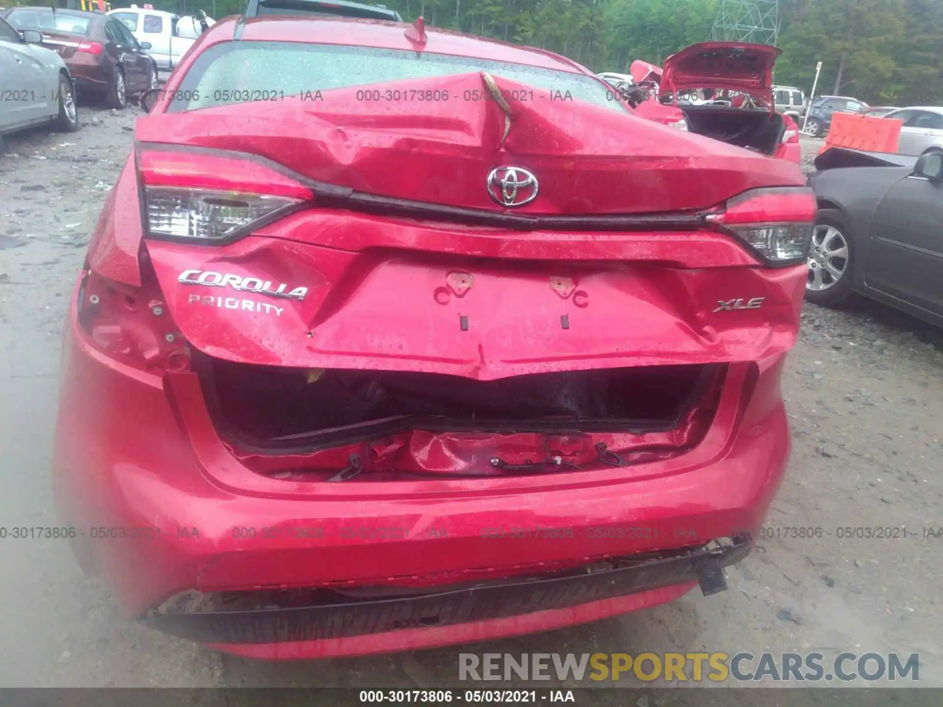 6 Photograph of a damaged car JTDFPRAE0LJ044082 TOYOTA COROLLA 2020