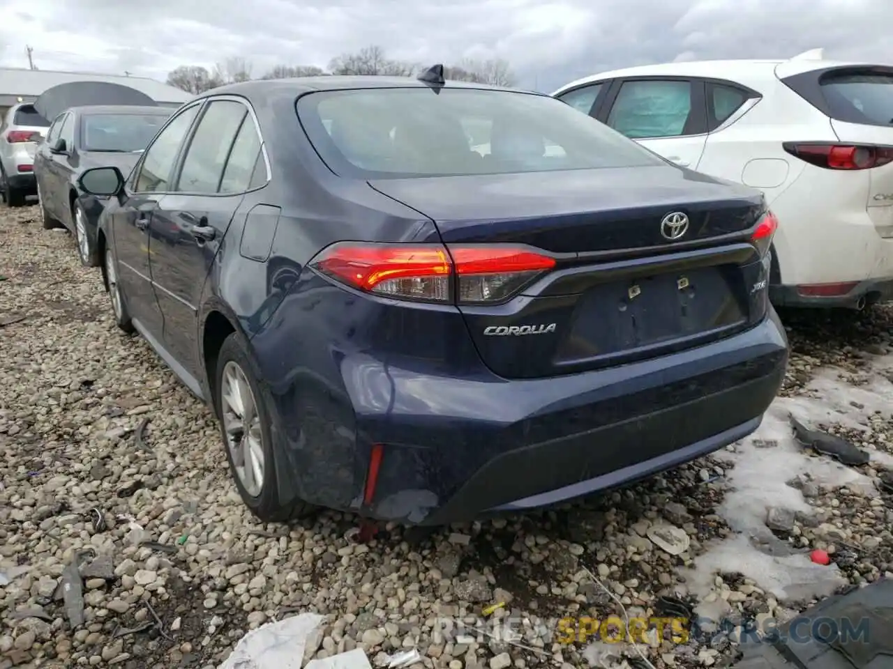 3 Photograph of a damaged car JTDFPRAE1LJ003606 TOYOTA COROLLA 2020