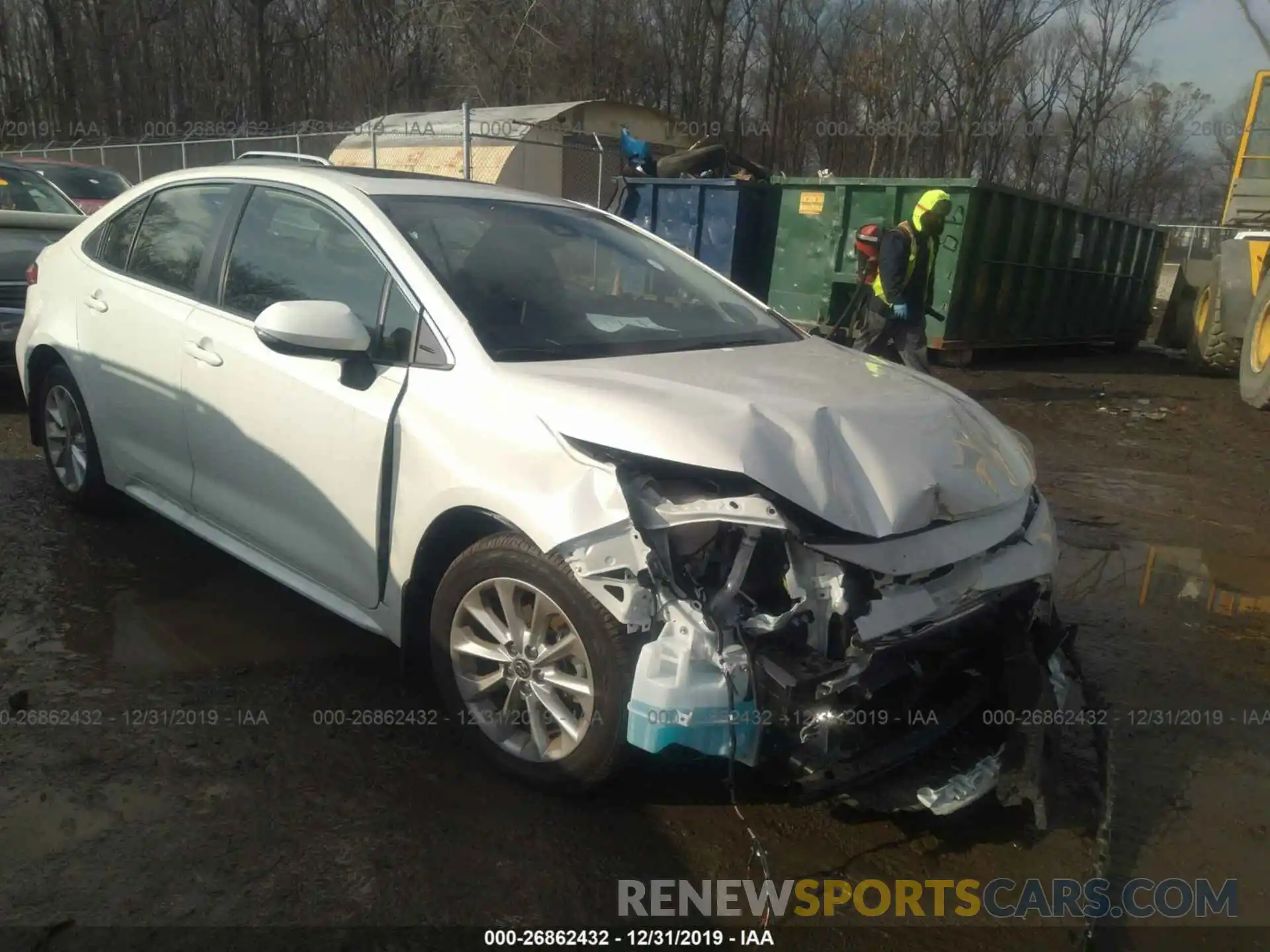 1 Photograph of a damaged car JTDFPRAE1LJ003900 TOYOTA COROLLA 2020