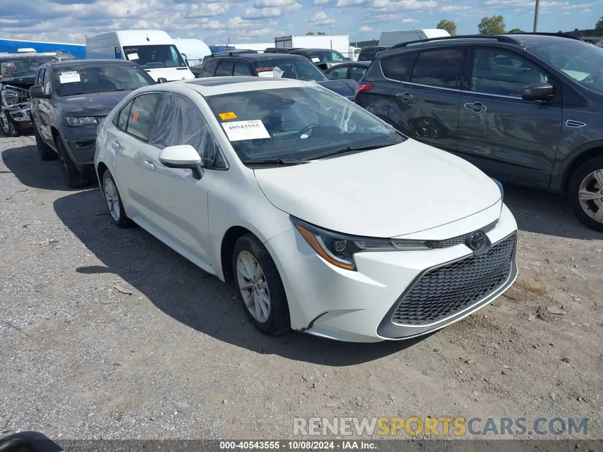 1 Photograph of a damaged car JTDFPRAE3LJ078467 TOYOTA COROLLA 2020