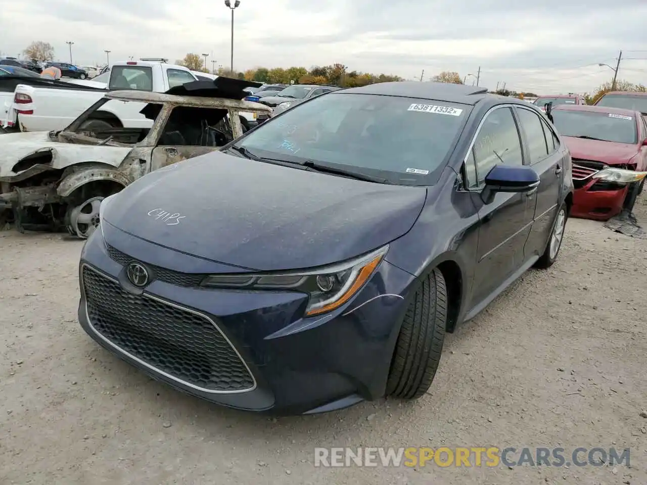 2 Photograph of a damaged car JTDFPRAE3LJ082776 TOYOTA COROLLA 2020