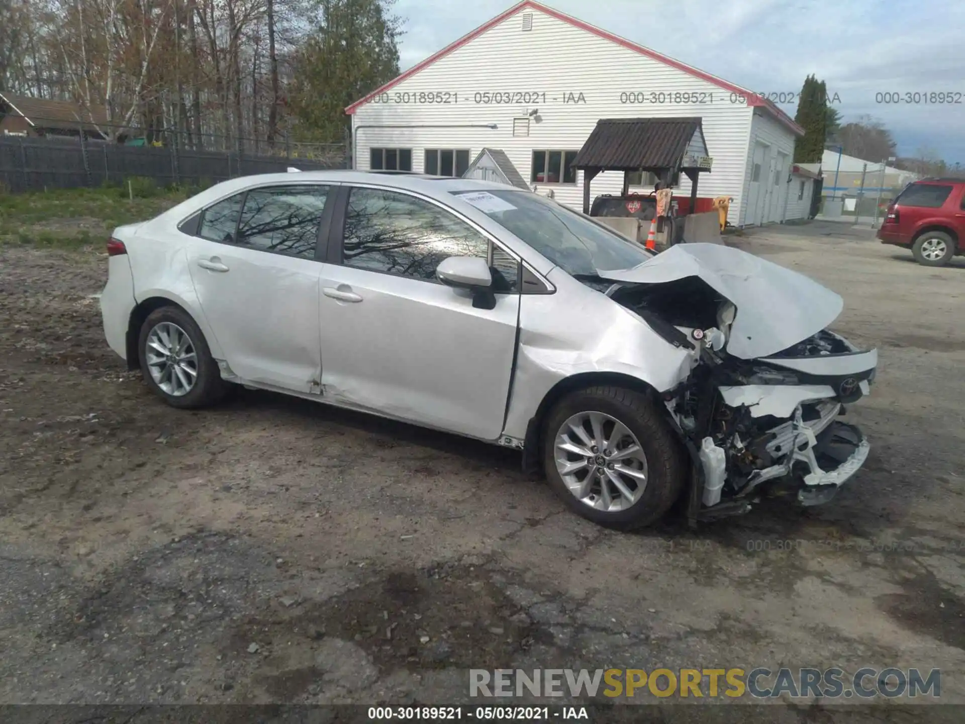 1 Photograph of a damaged car JTDFPRAE5LJ080687 TOYOTA COROLLA 2020