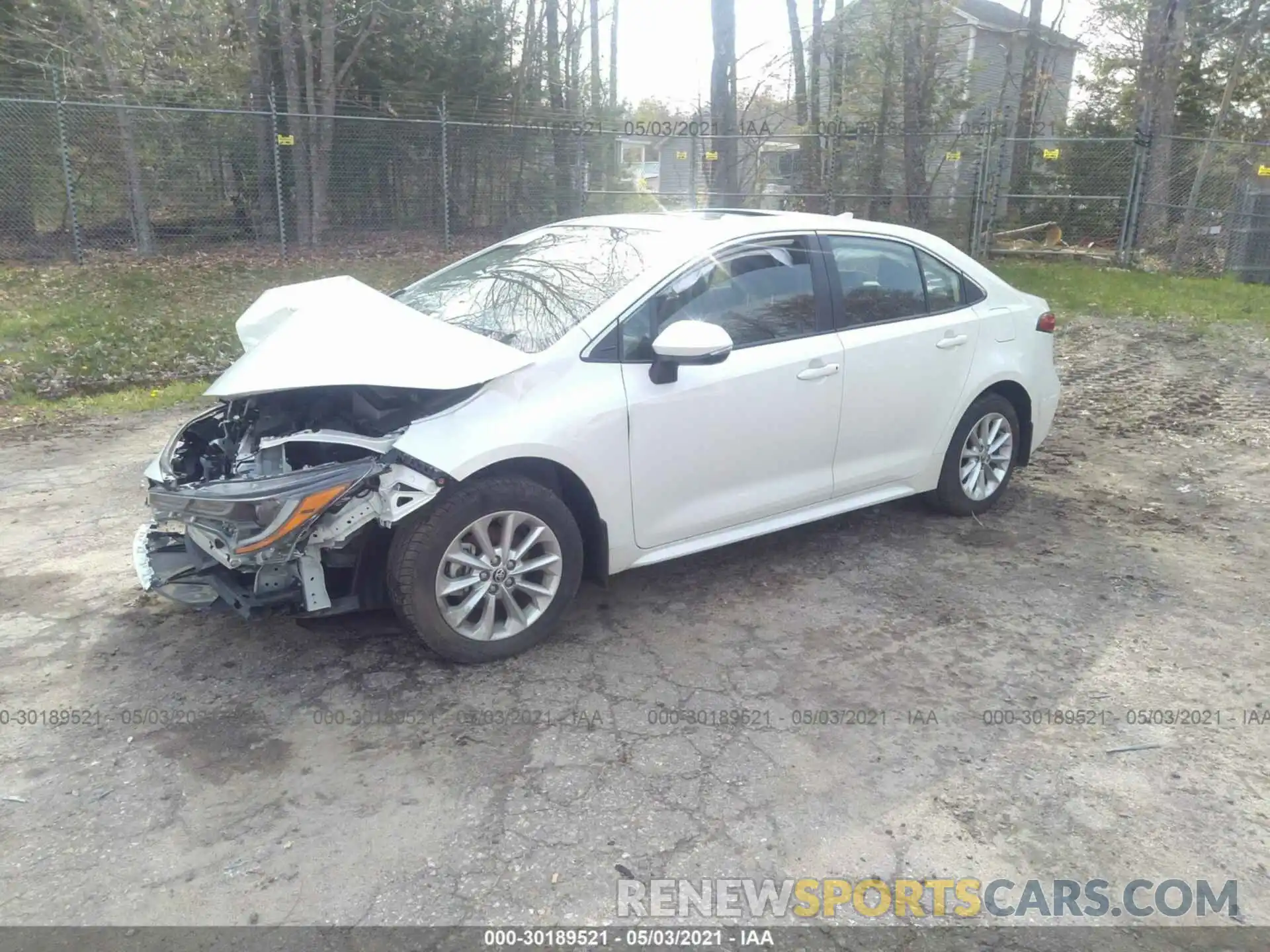 2 Photograph of a damaged car JTDFPRAE5LJ080687 TOYOTA COROLLA 2020