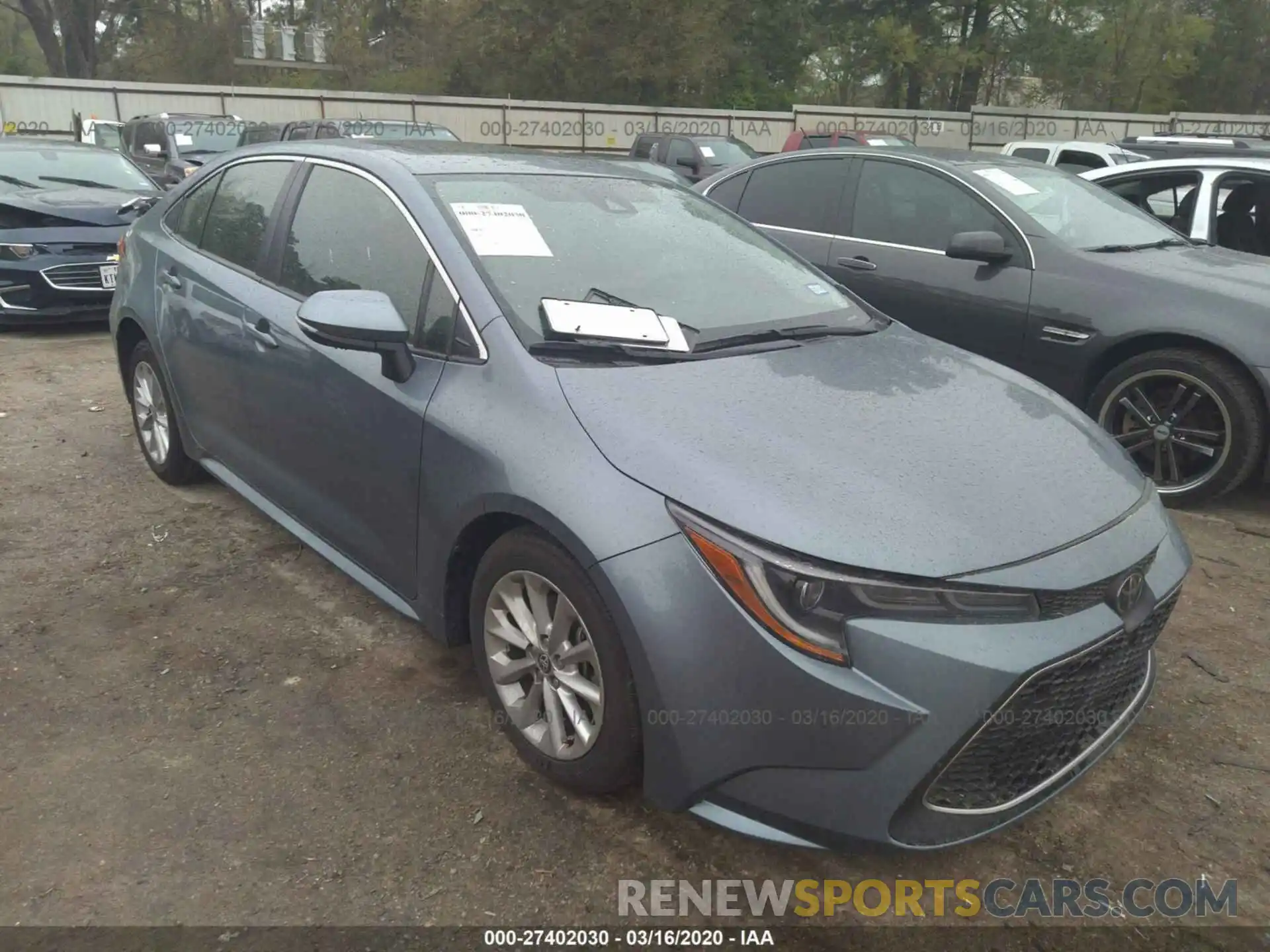 1 Photograph of a damaged car JTDFPRAE7LJ008938 TOYOTA COROLLA 2020