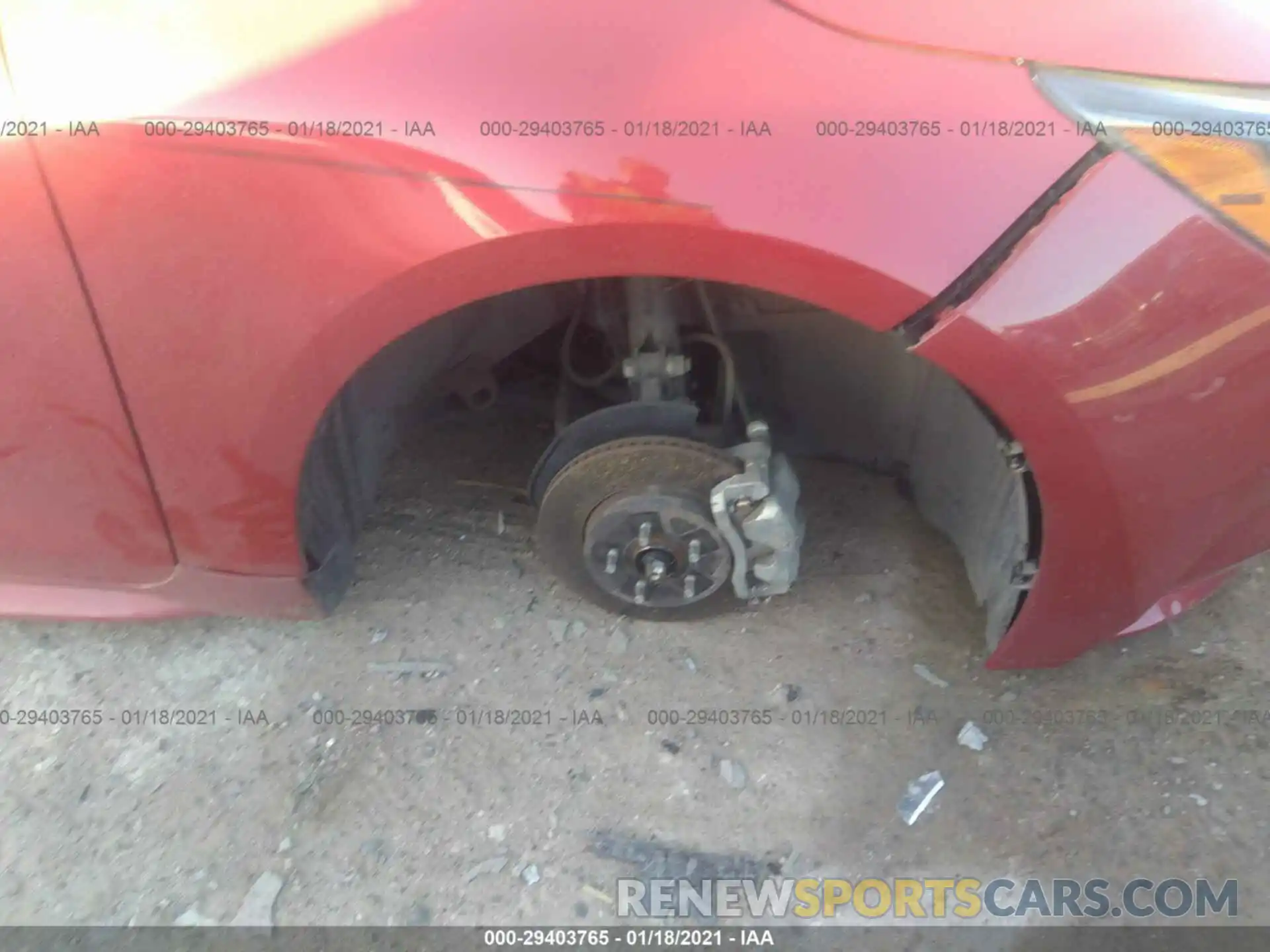 13 Photograph of a damaged car JTDFPRAE9LJ001036 TOYOTA COROLLA 2020